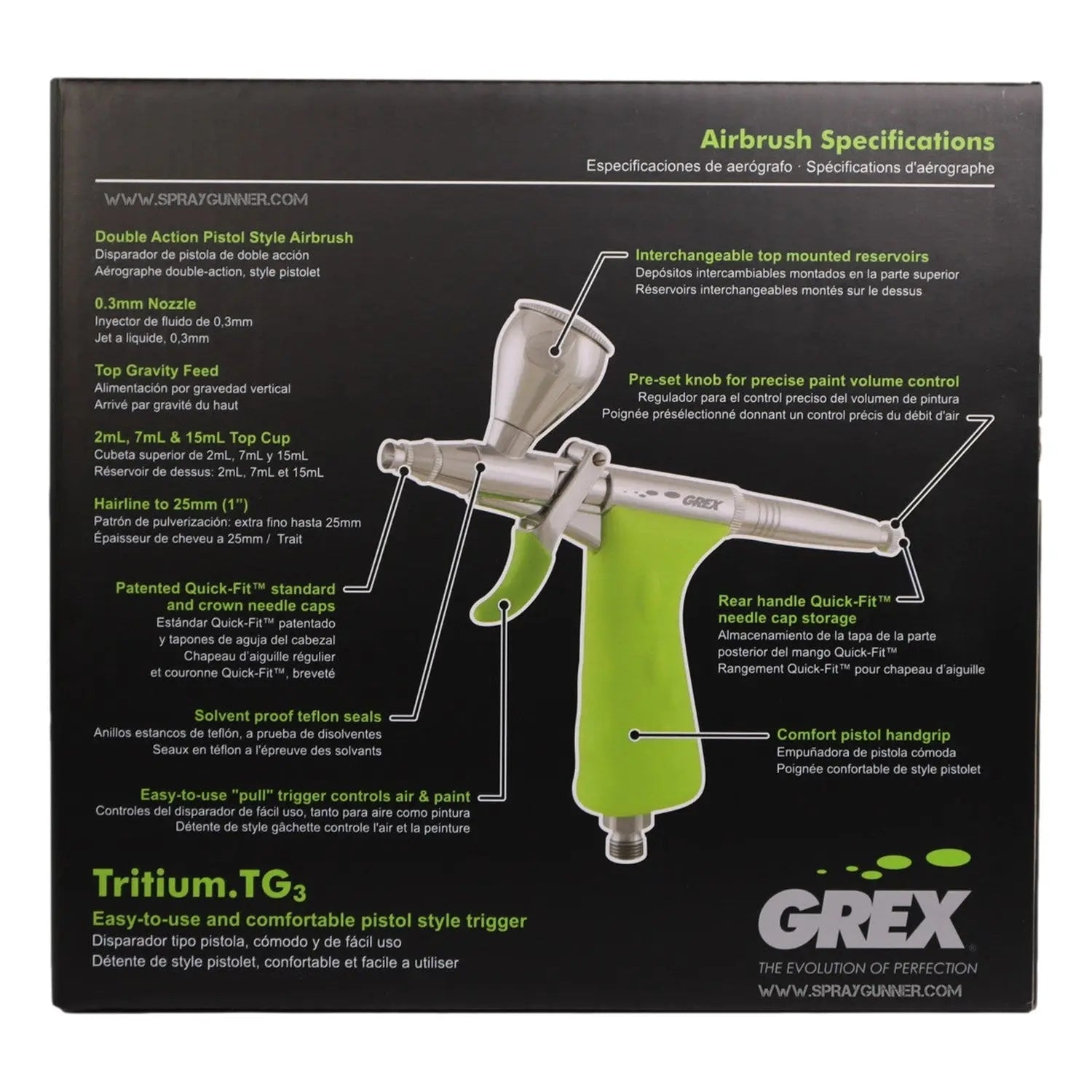 Grex Tritium.TG3 Airbrush Combo Kit Grex Airbrush