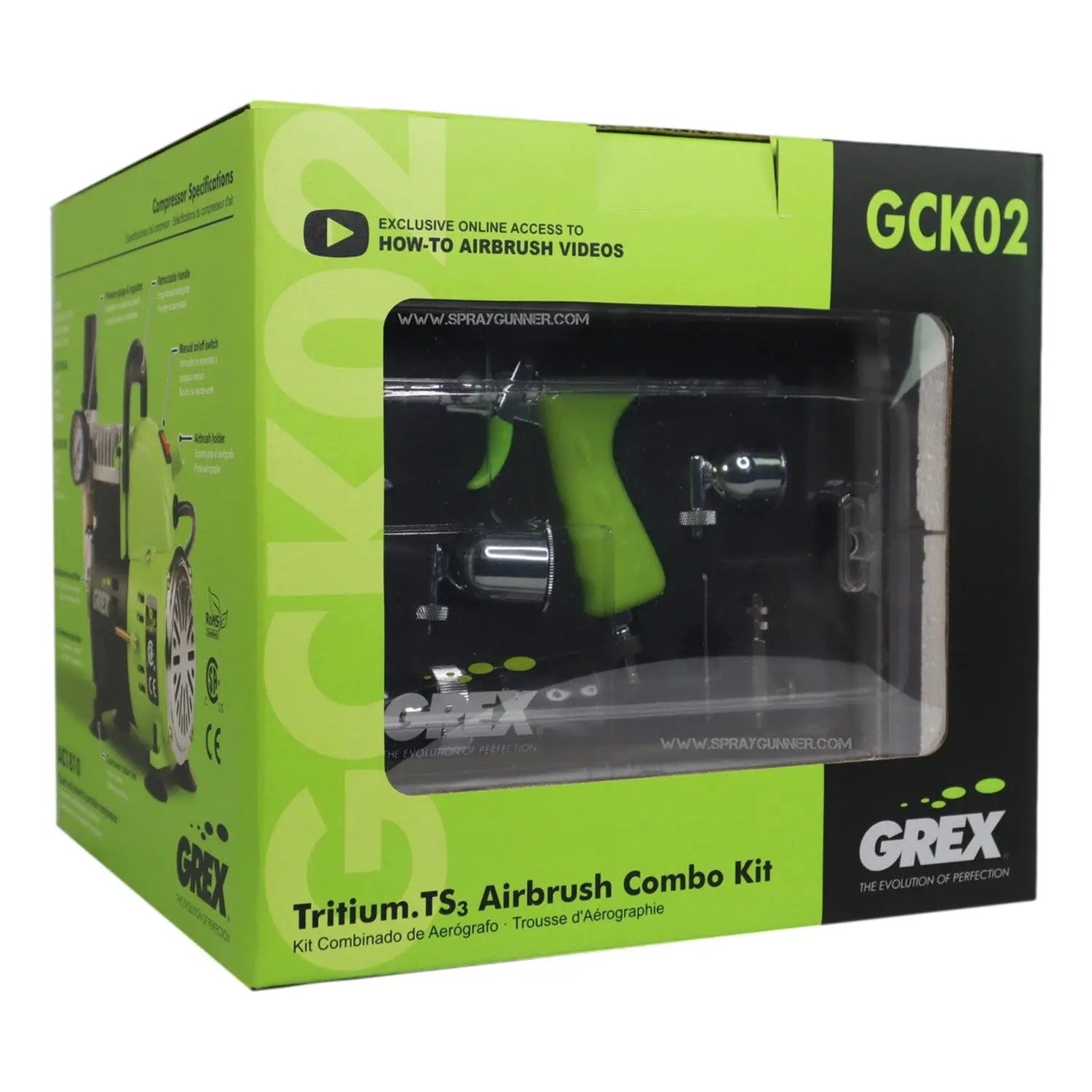 Grex Tritium.TS3 Airbrush Combo Kit GCK02 Grex Airbrush