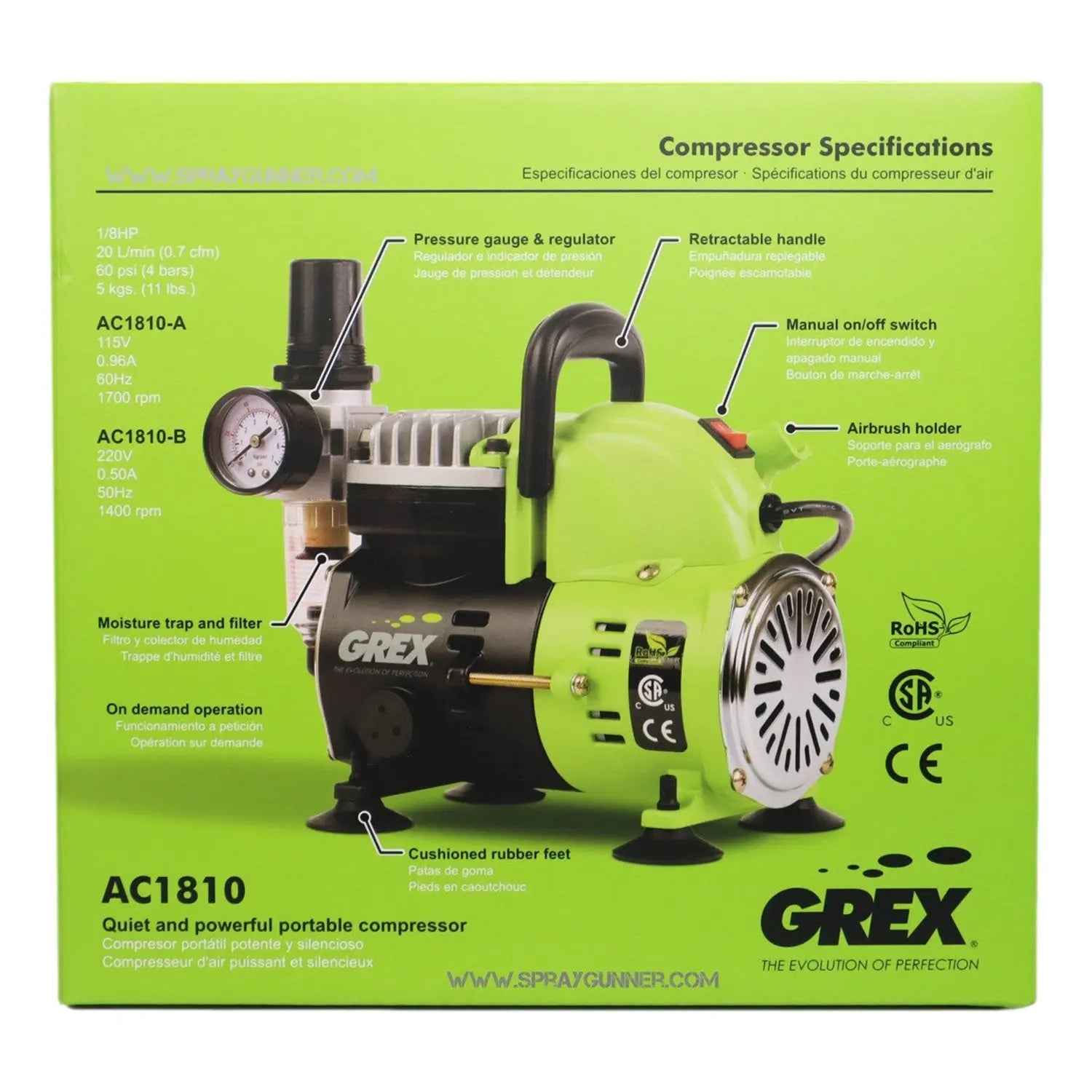 Grex Tritium.TS3 Airbrush Combo Kit GCK02 Grex Airbrush