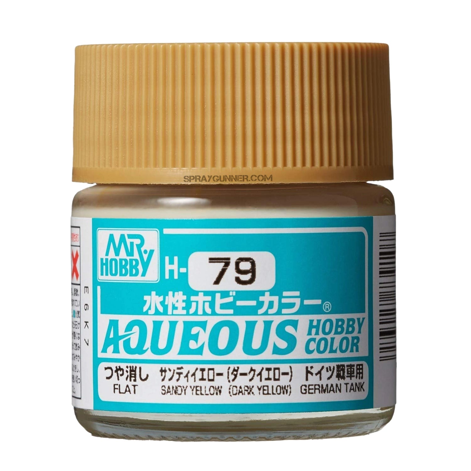 Mr. Hobby Aqueous H79 Semi-Gloss Sandy Yellow - Urbanlystore