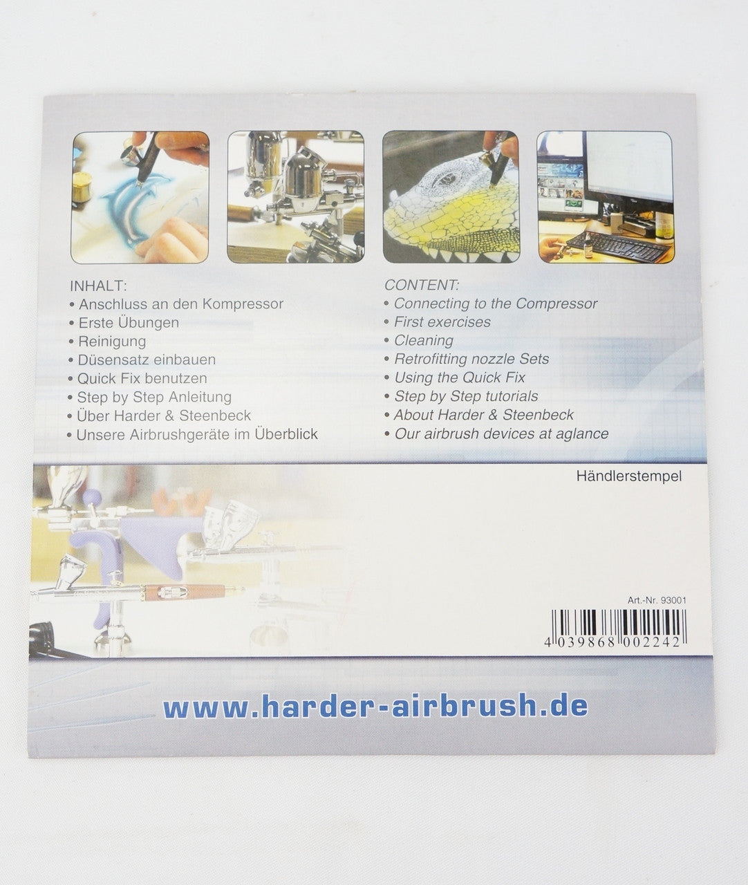 Harder and Steenbeck Airbrush Workshop technique DVD - Urbanlystore