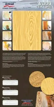 Harder and Steenbeck Airbrushing  stencil set "Wood Texture" - Urbanlystore