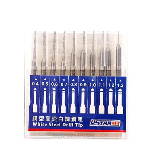 High-Speed White Steel Drill Kit (10 count) U-Star