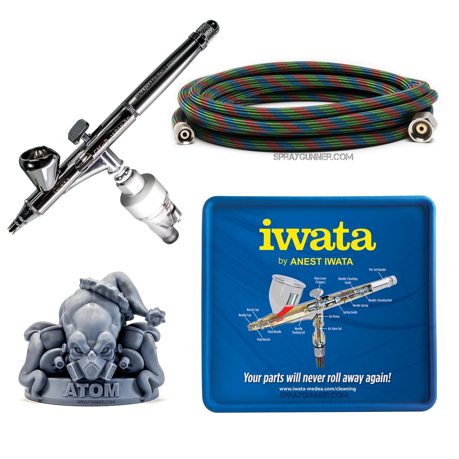 Iwata Micron CM-B Custom Gravity Feed Dual Action Airbrush - Urbanlystore