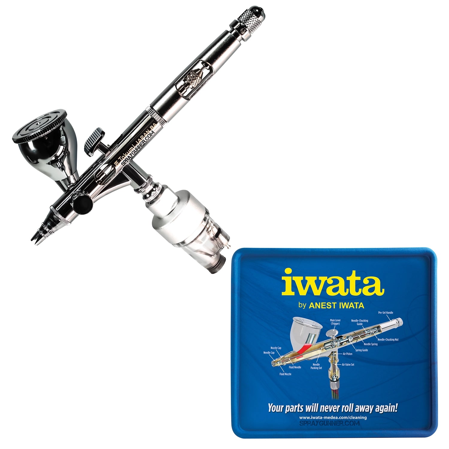 Iwata Custom Micron Takumi Side Feed Dual Action Airbrush - Urbanlystore