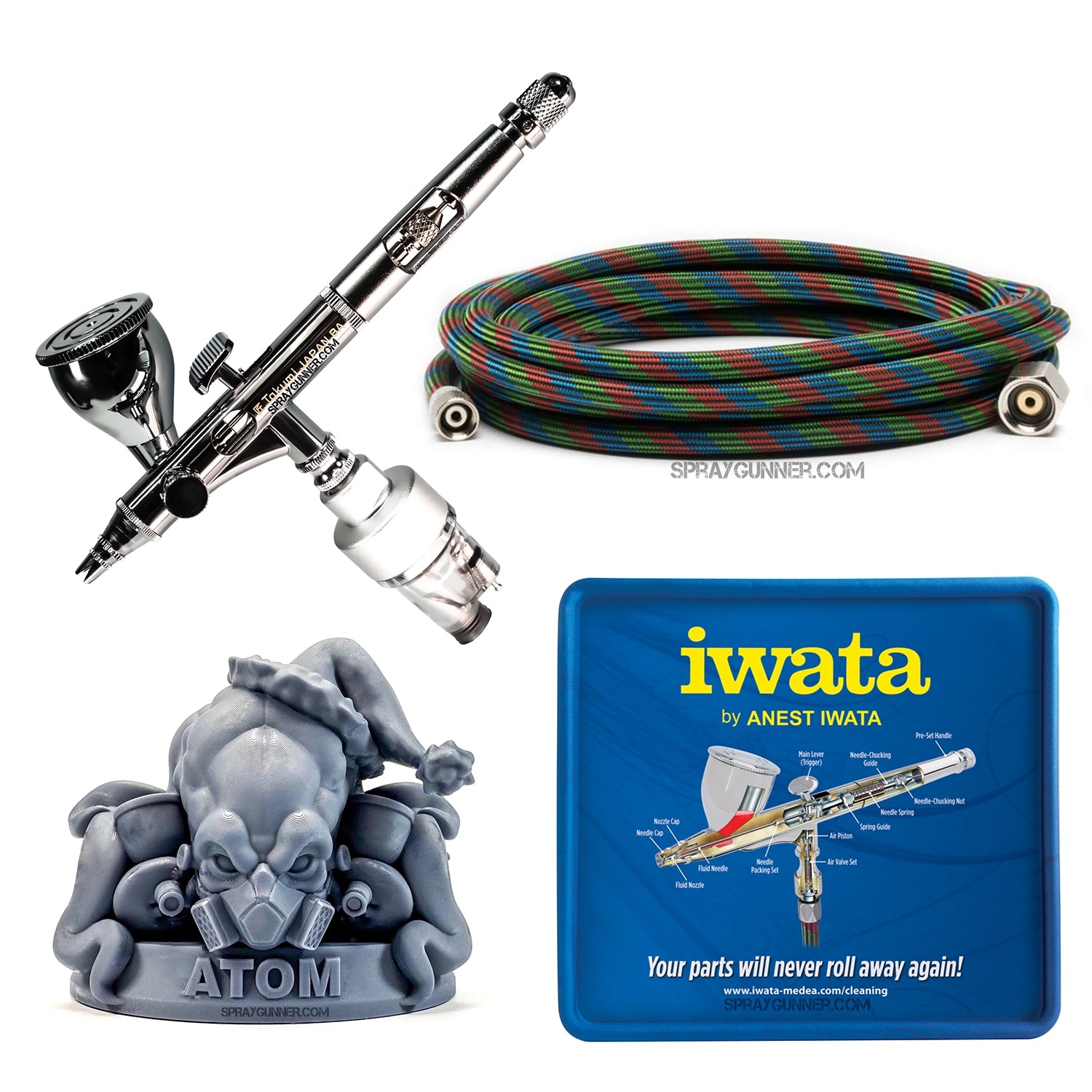 Iwata Custom Micron Takumi Side Feed Dual Action Airbrush - Urbanlystore