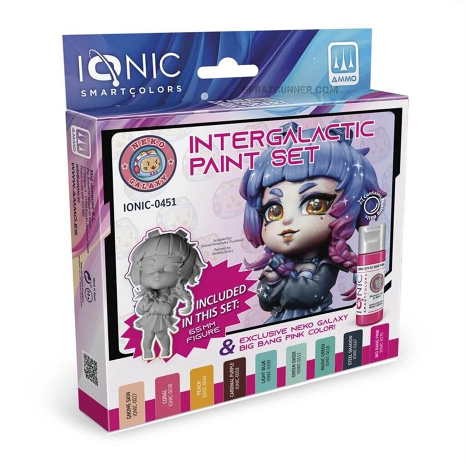 IONIC Intergalactic Paint Neko Galaxy figure paint set - Urbanlystore
