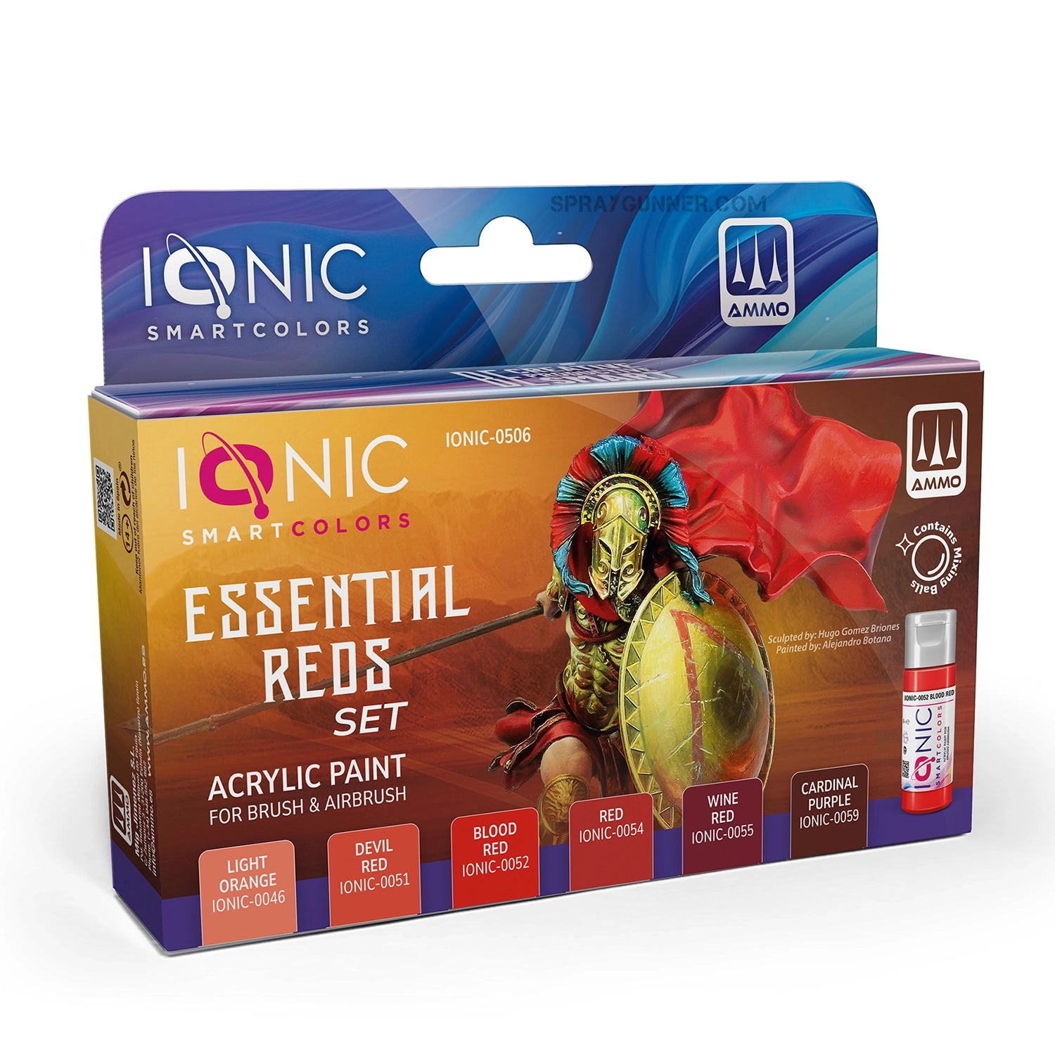 IONIC figure paints Essentials Reds Set - Urbanlystore