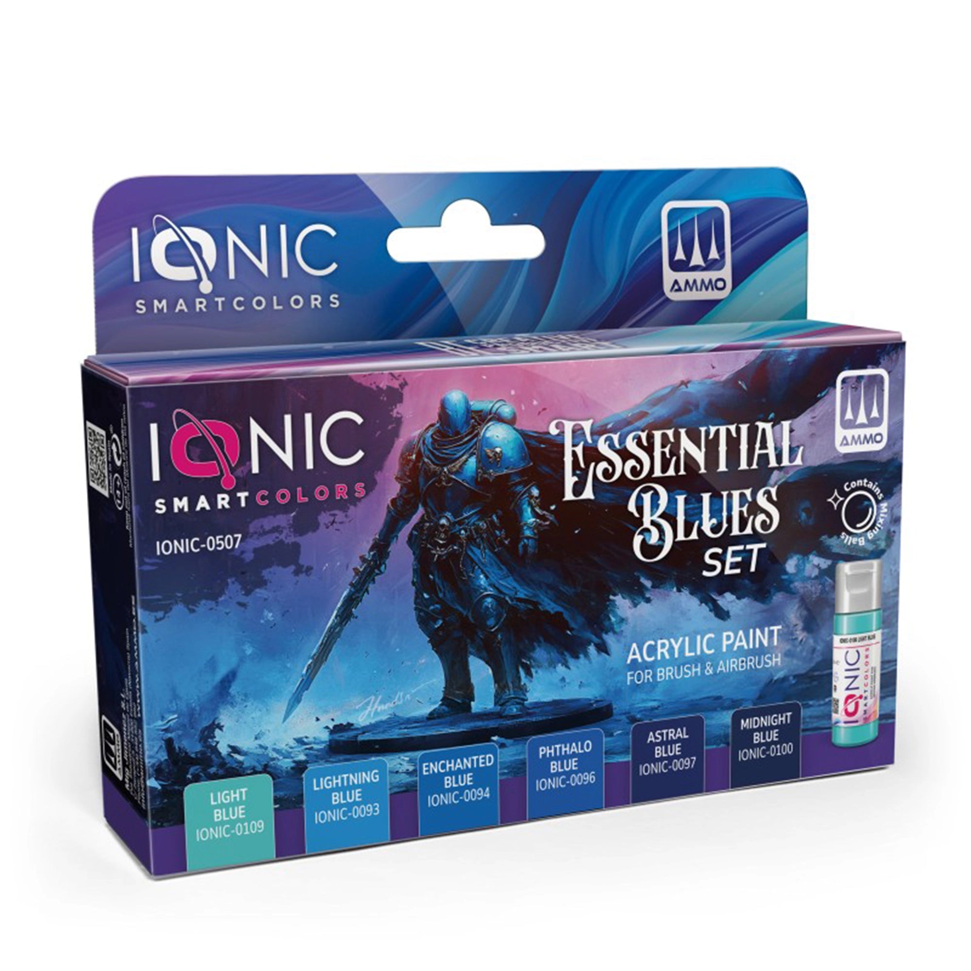 IONIC paint for miniatures Essentials Blues Set