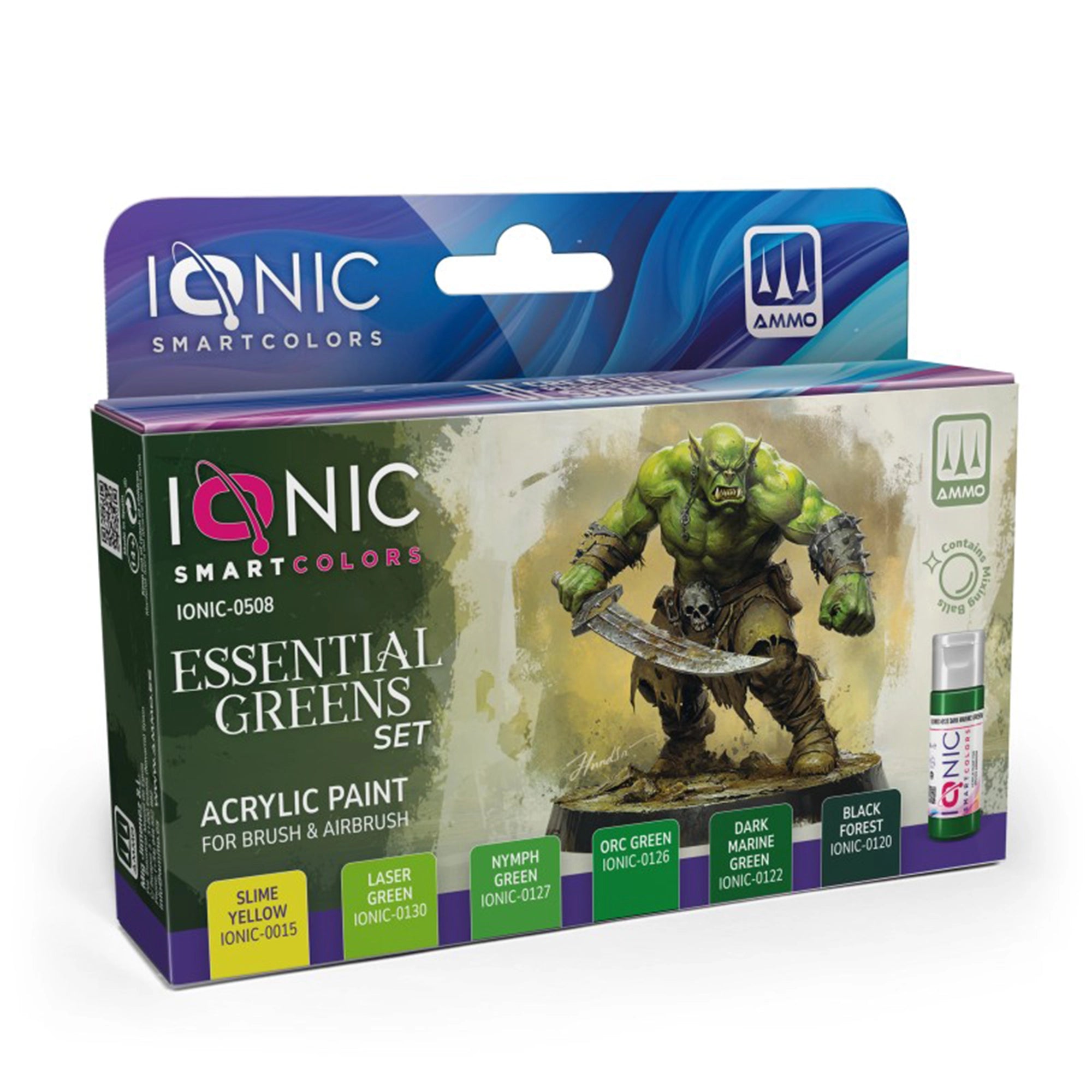 IONIC Essentials Greens Set - paints for figures