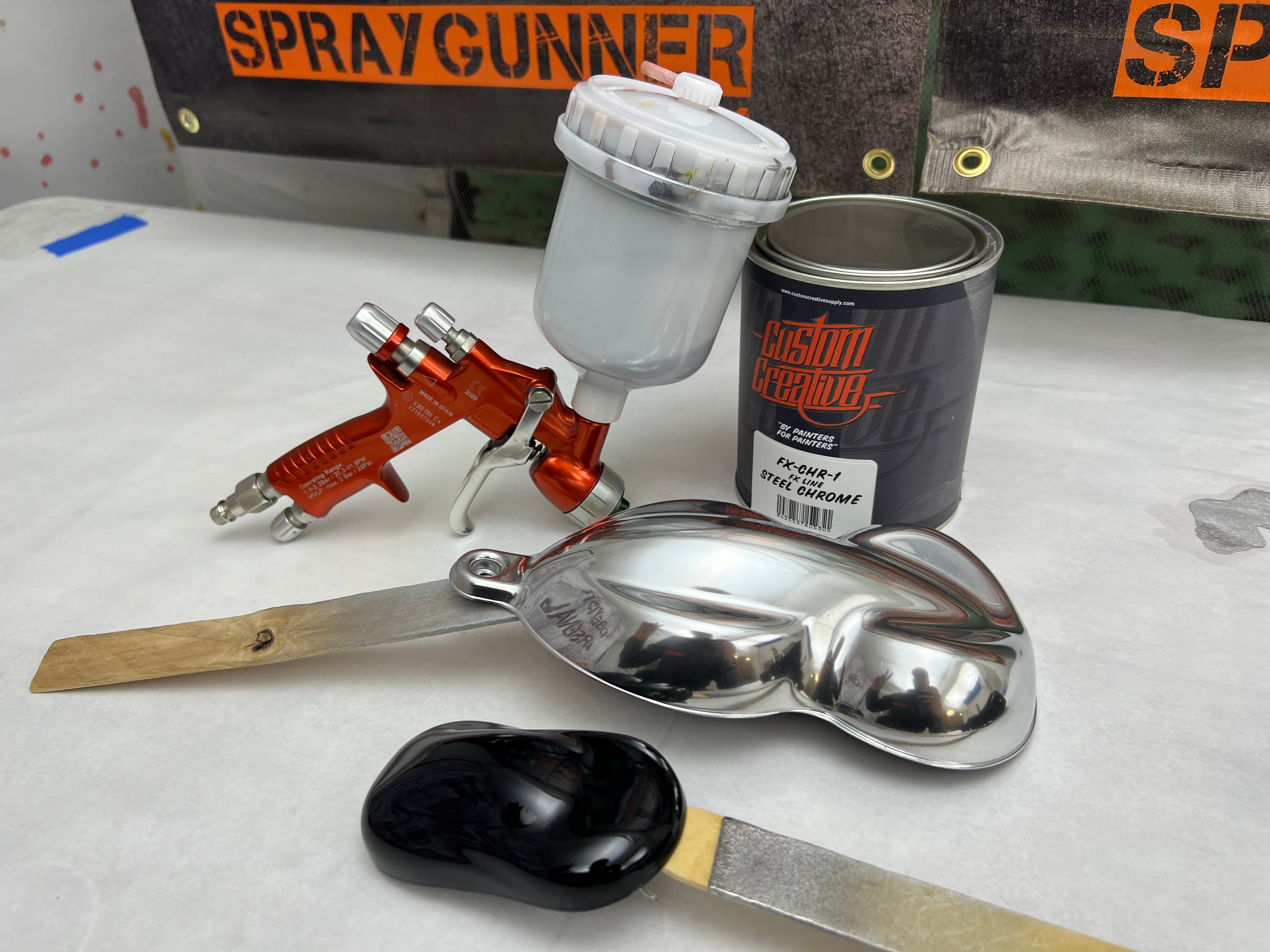 Custom Creative Paints: FX Steel Chrome Effect  250ml/1Liter