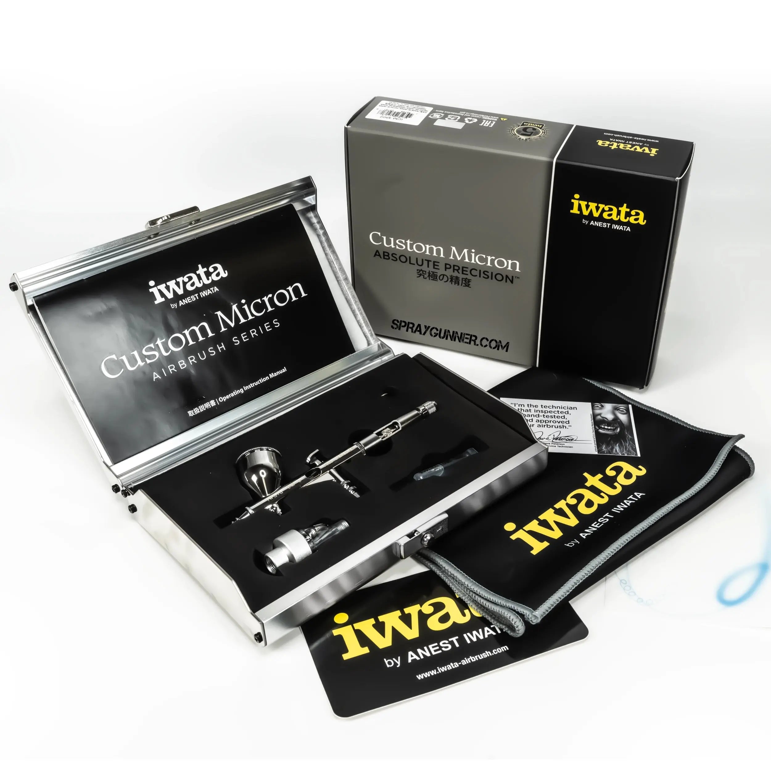 Iwata Custom Micron CM-C Plus Gravity Feed Dual Action Airbrush Iwata