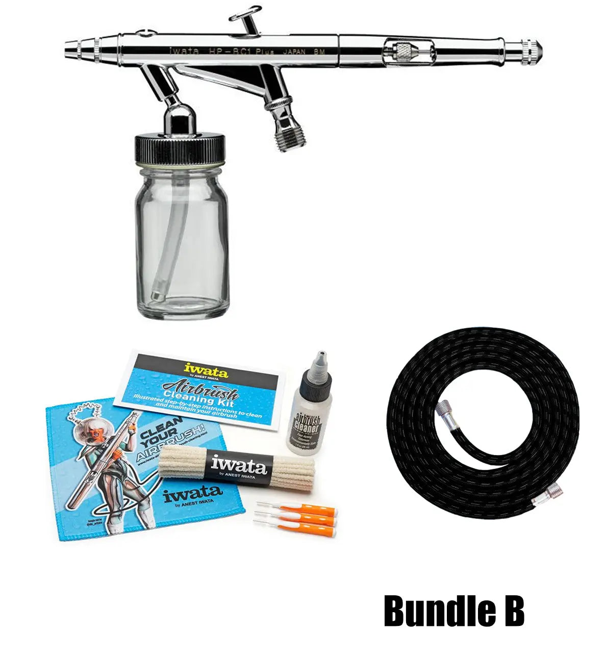 Iwata High Performance HP-BC1 Plus Siphon Feed Dual Action Airbrush Iwata