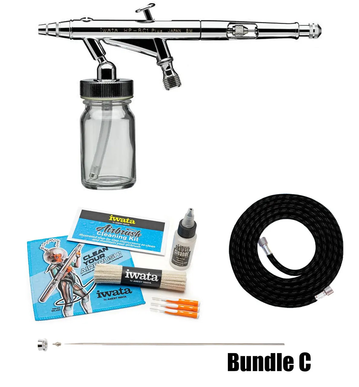 Iwata High Performance HP-BC1 Plus Siphon Feed Dual Action Airbrush Iwata