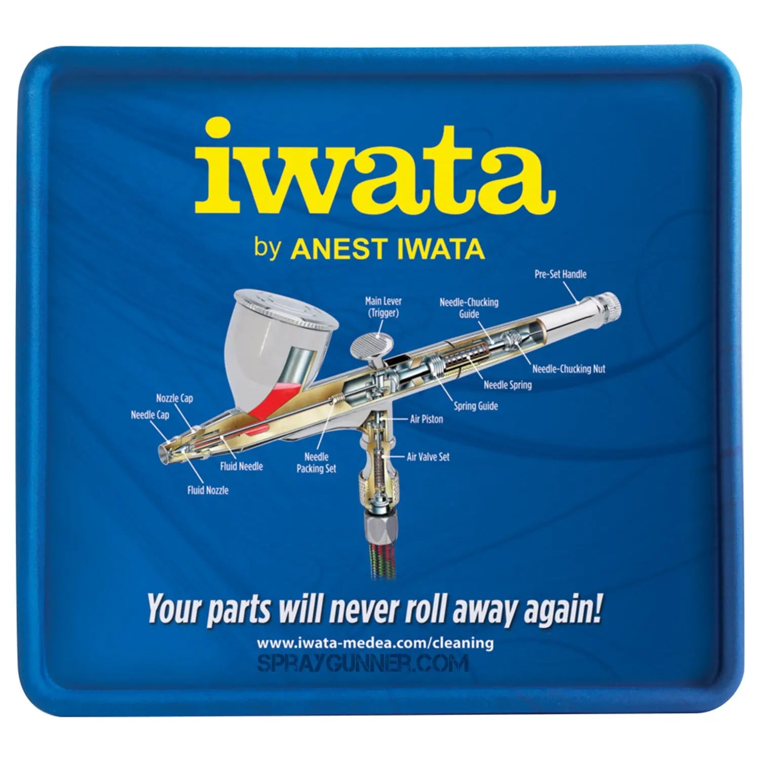 Iwata Raised Ridge Airbrush Cleaning Mat Iwata