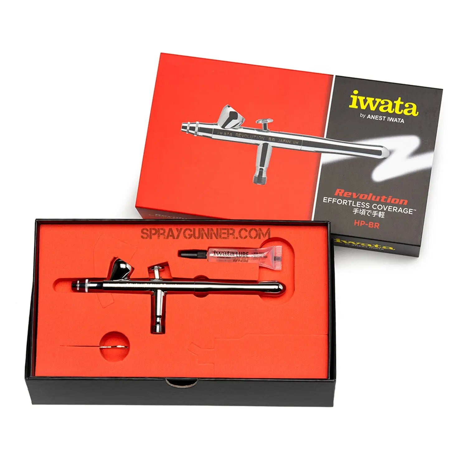 Iwata Revolution HP-BR Gravity Feed Dual Action Airbrush Iwata