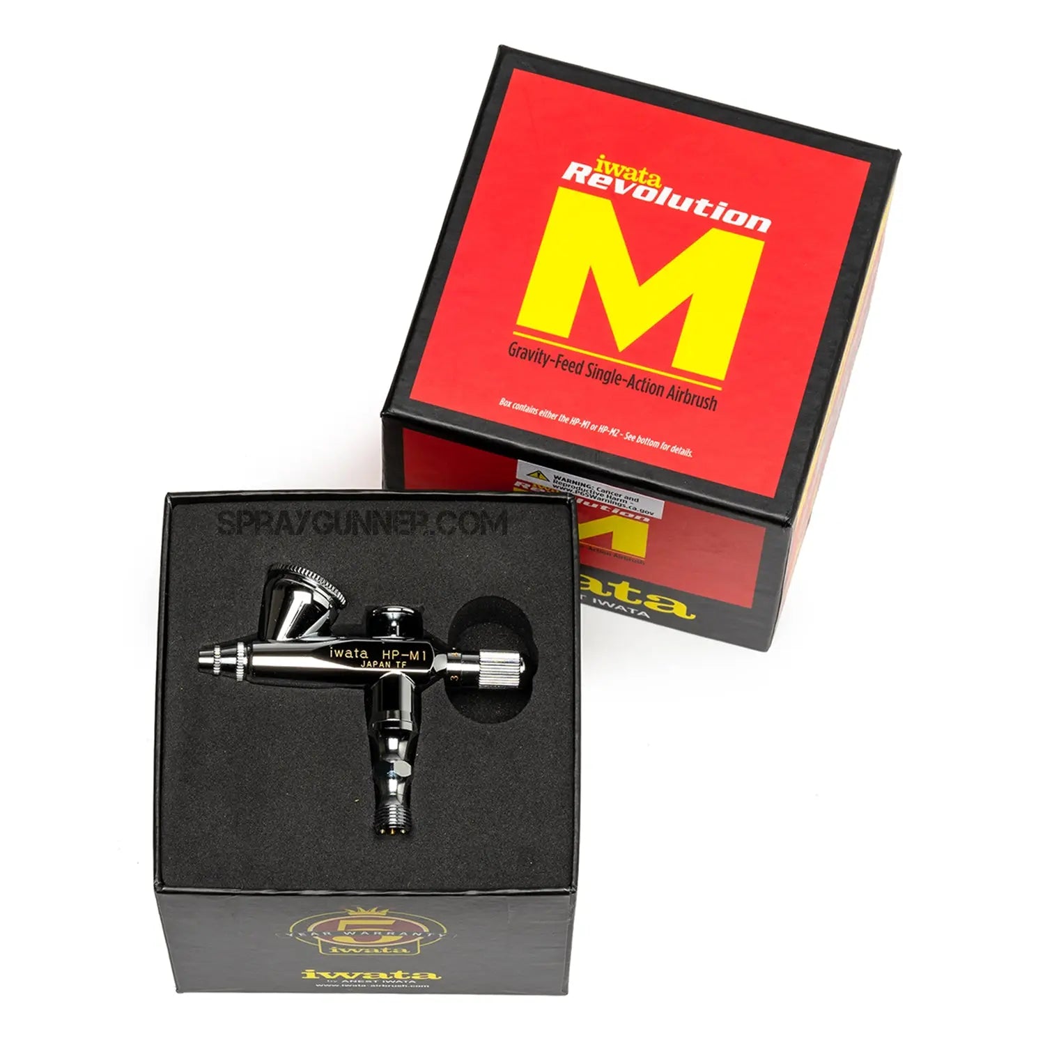 Iwata Revolution HP-M1 Gravity Feed Single Action Airbrush Iwata