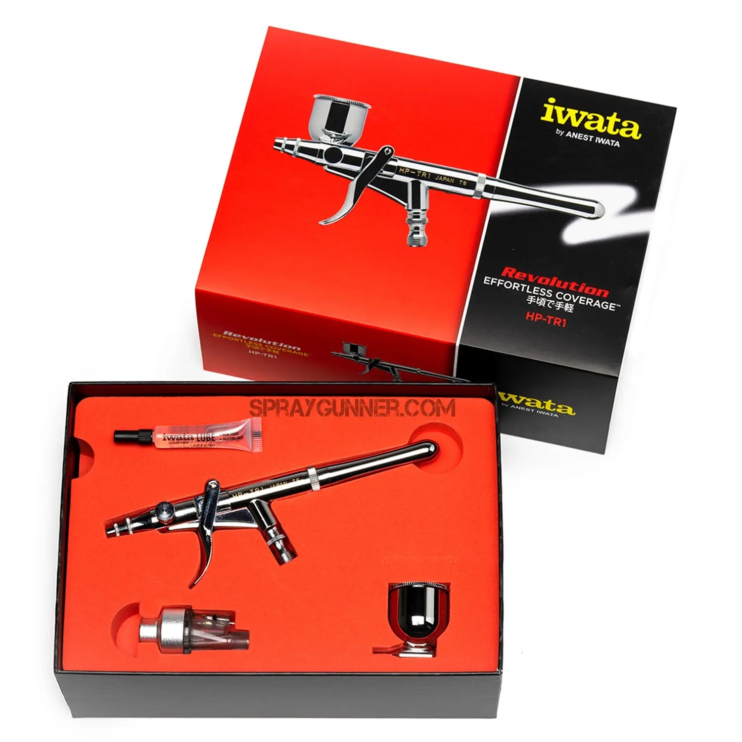 Iwata Revolution HP-TR1 Side Feed Dual Action Trigger Airbrush Iwata
