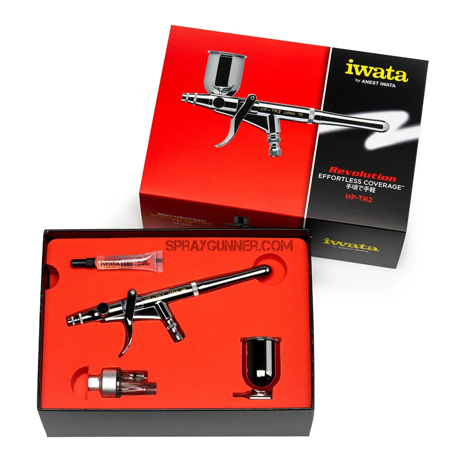Iwata Revolution HP-TR2 Side Feed Dual Action Trigger Airbrush Iwata