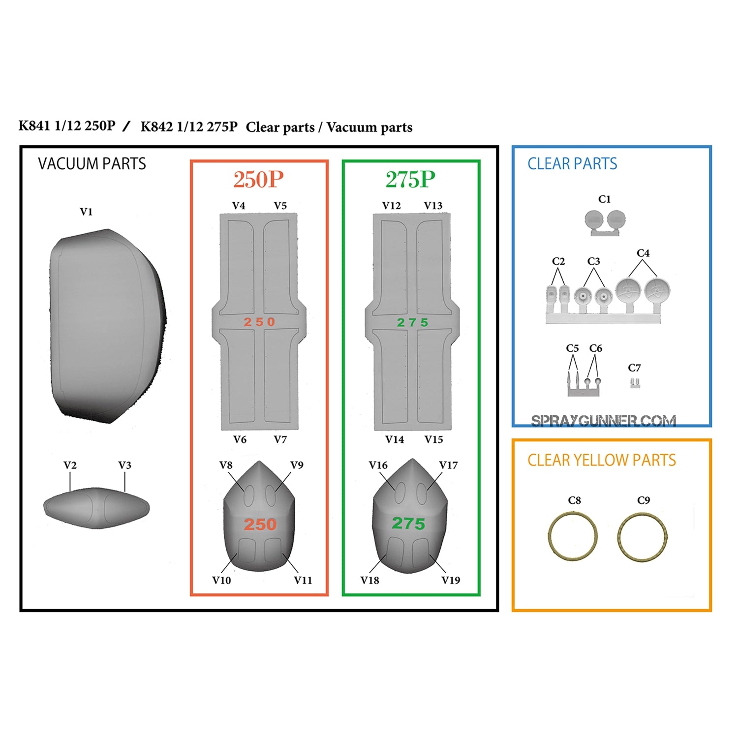 MODEL FACTORY HIRO: 1/12scale Fulldetail Kit : 250P / 275P - Urbanlystore