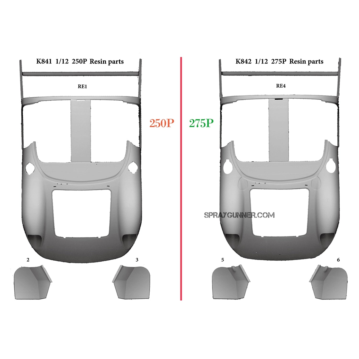 MODEL FACTORY HIRO: 1/12scale Fulldetail Kit : 250P / 275P - Urbanlystore