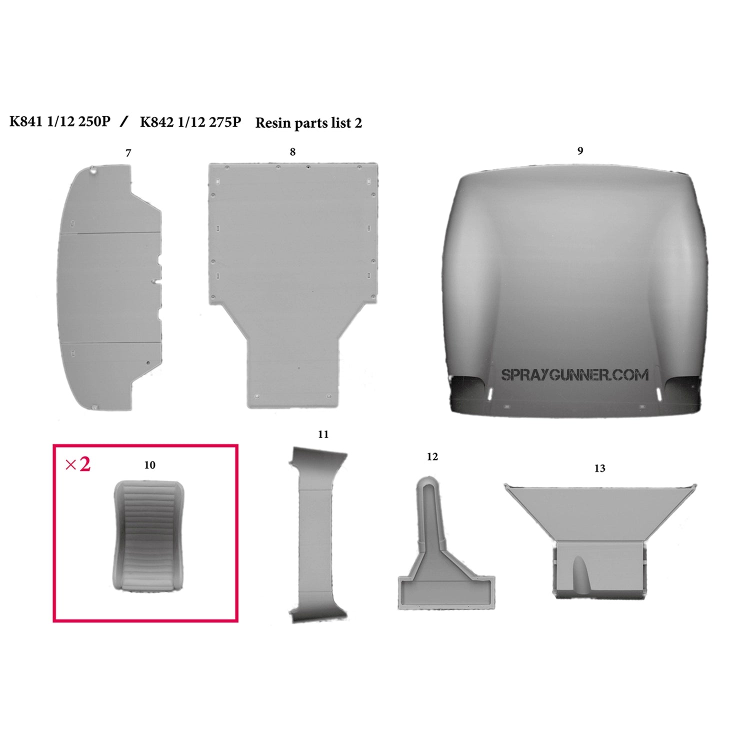 MODEL FACTORY HIRO: 1/12scale Fulldetail Kit : 250P / 275P - Urbanlystore