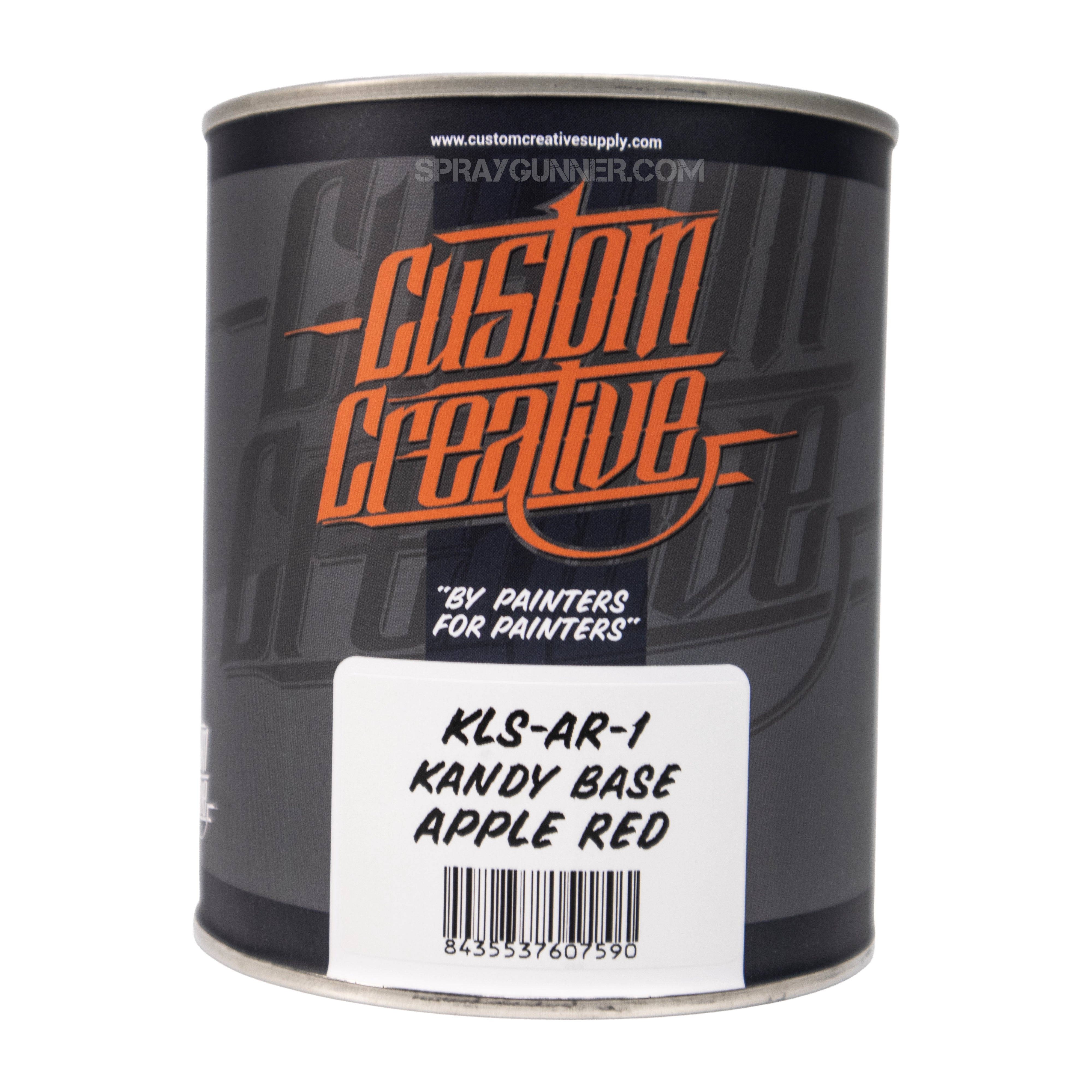 Custom Creative Paints: Kandy Basecoat Apple Red 1 liter (33.8oz)