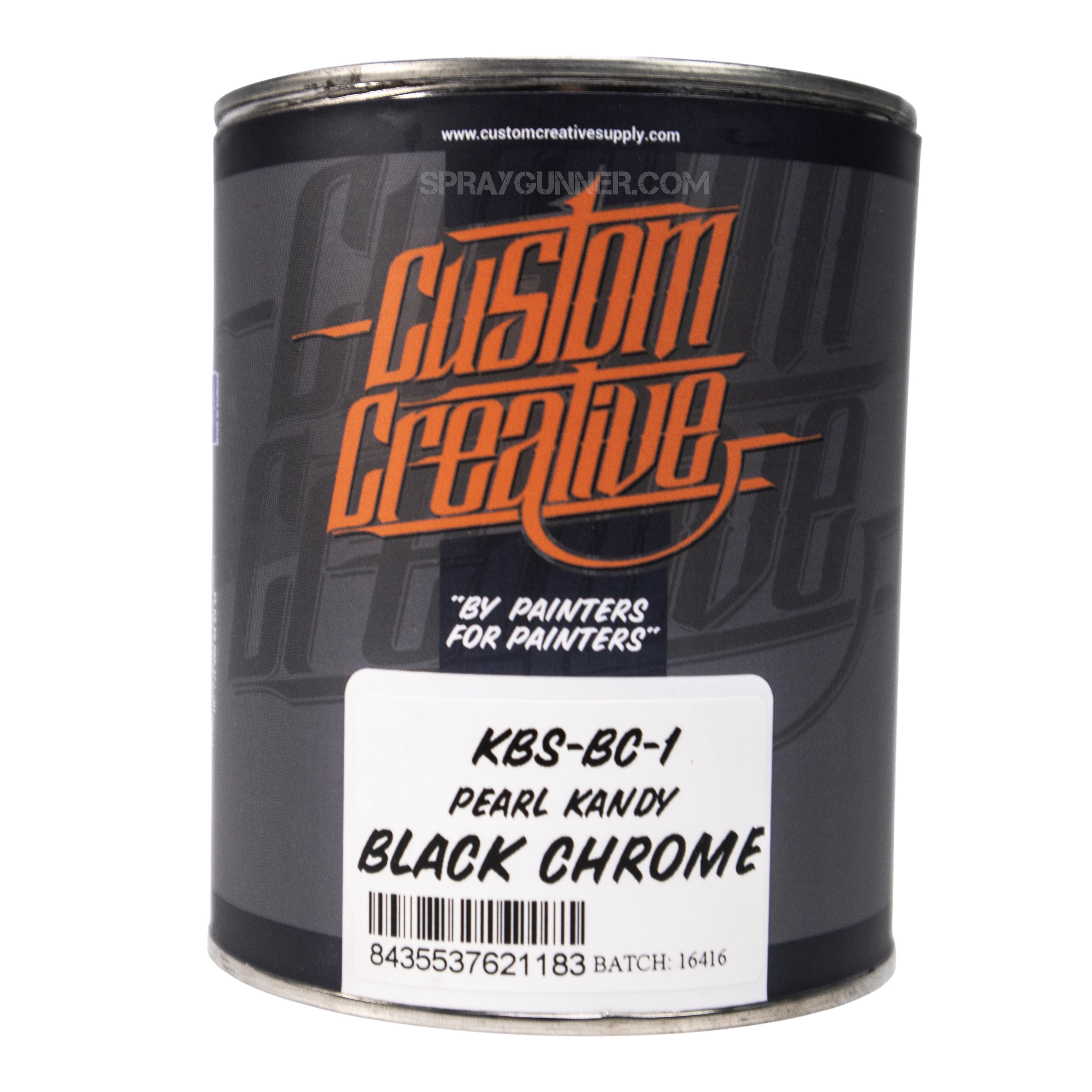 Custom Creative Paints: Kandy Basecoat Black Chrome 1 liter (33.8oz)