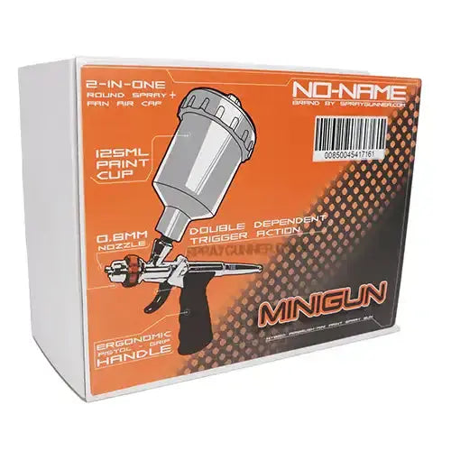 MINIGUN by NO-NAME pistol grip trigger-type fan spray hybrid airbrush + Adaptors for Disposable Cups NO-NAME brand