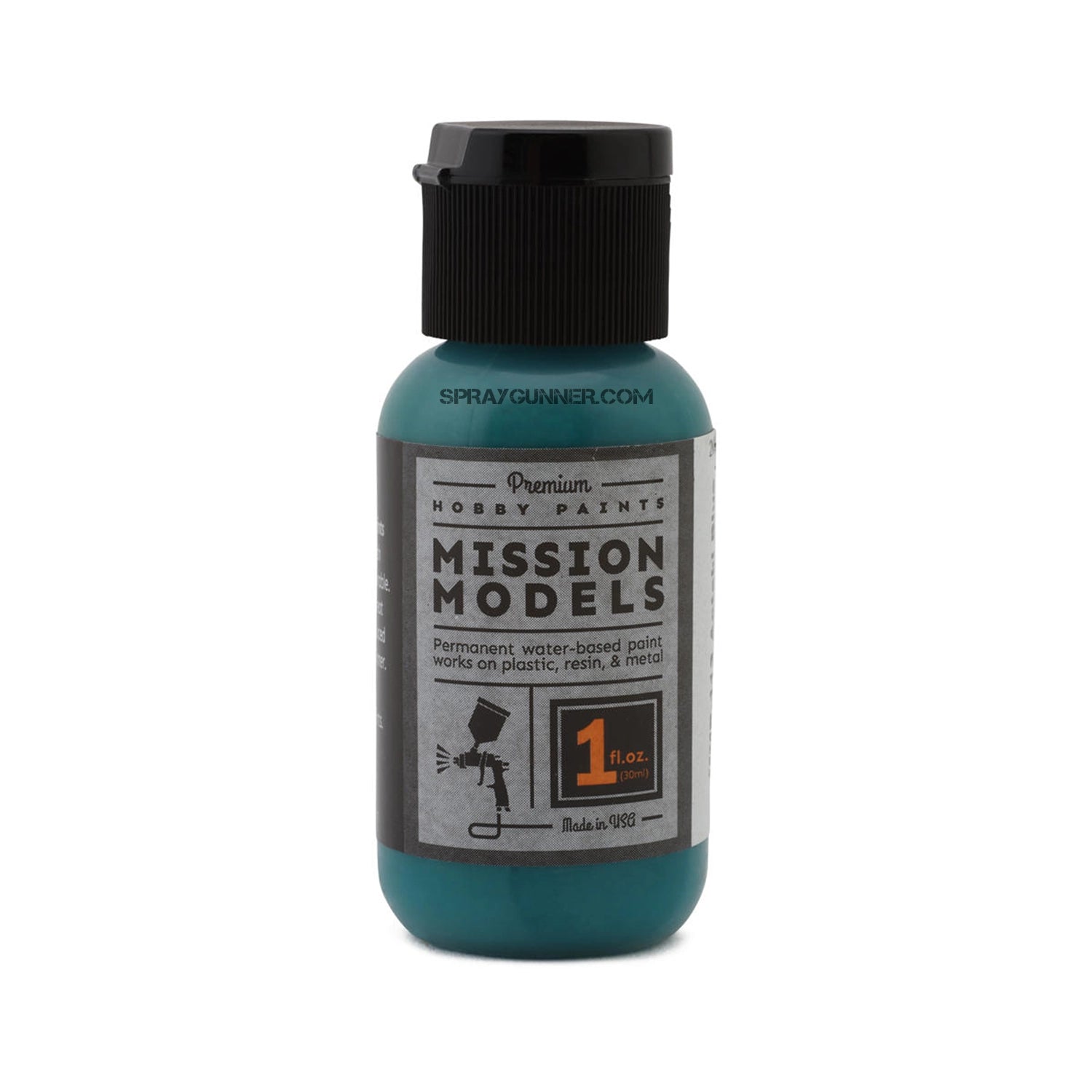 Mission Models Paints Color: MMP-113 Aotaki Blue Green Clear Coat (over faded aluminium) - Urbanlystore