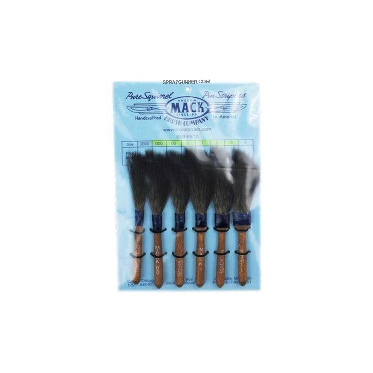 The "Original" Mack Sword Striping Brush (Series 10): Set of 6 Brushes - Urbanlystore