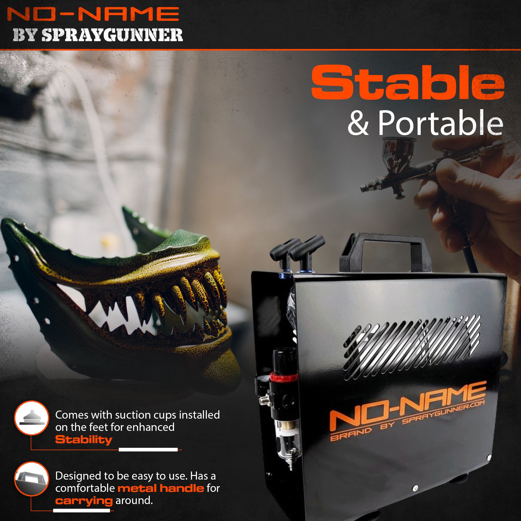 Master Blaster II Airbrush Compressor by NO-NAME Brand - Urbanlystore