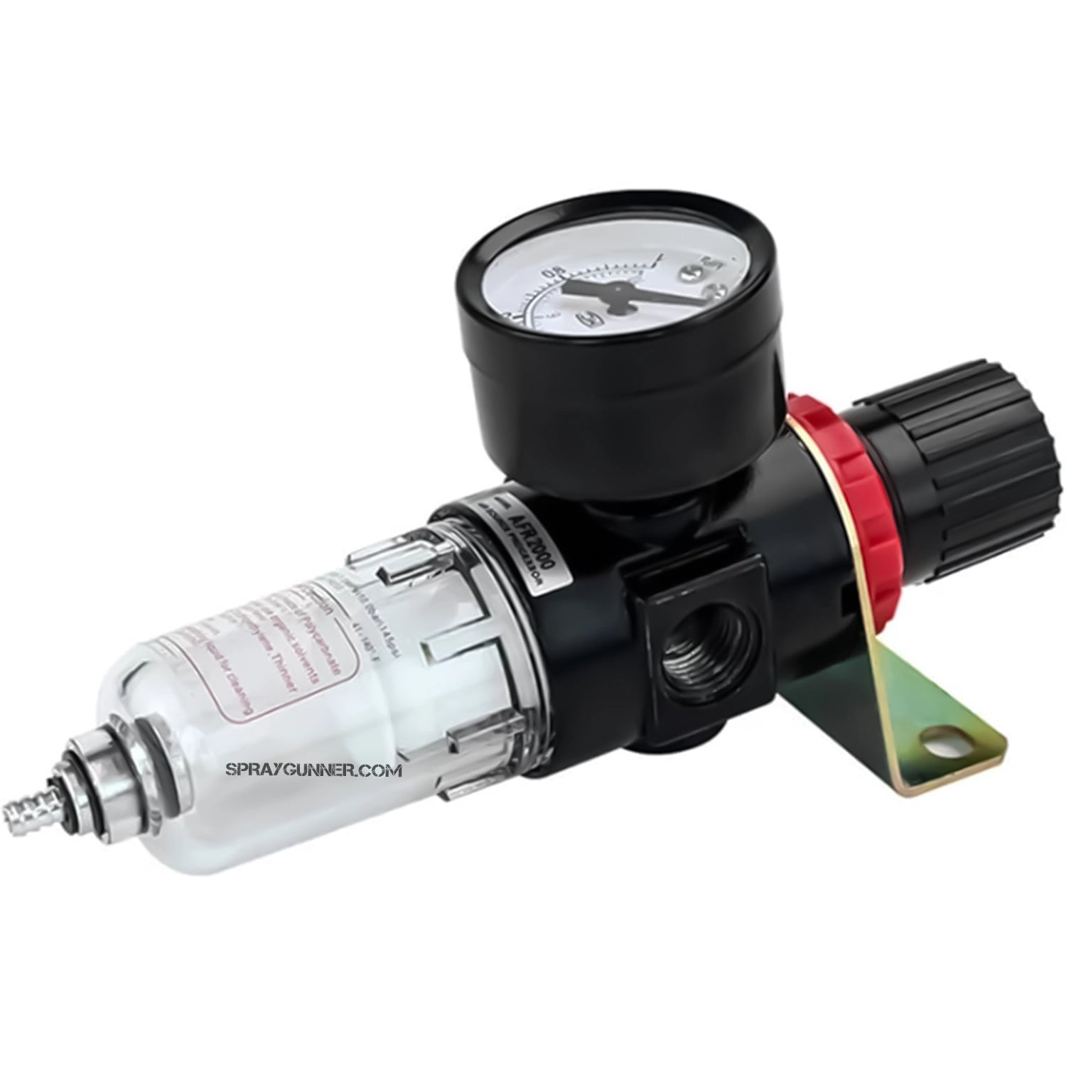 In-Line Low Pressure Air Regulator with Gauge and Moisture Trap Filter by NO-NAME Brand - Urbanlystore