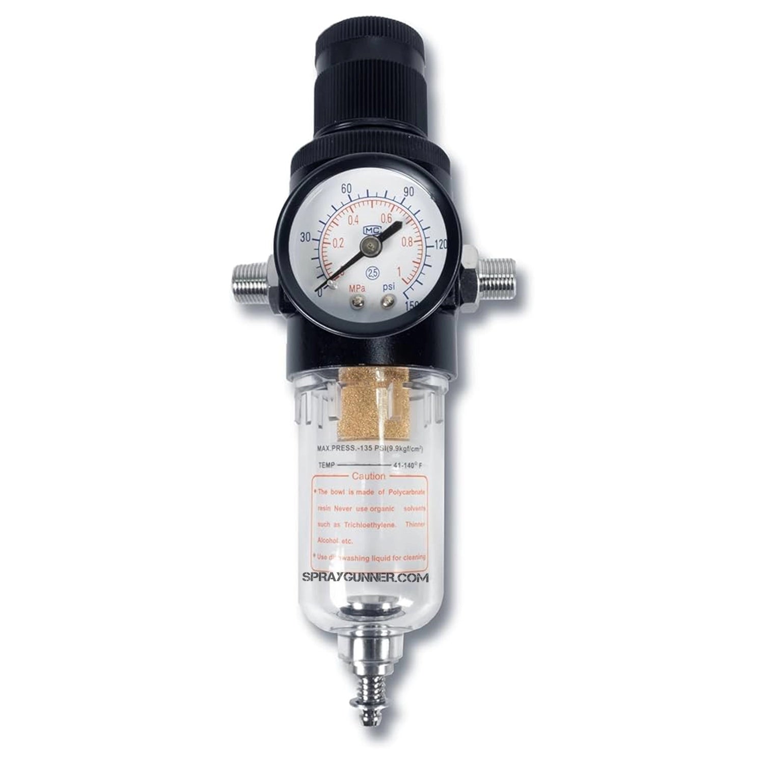 High-Pressure Air Regulator with Gauge and Moisture Trap Filter by NO-NAME Brand - Urbanlystore