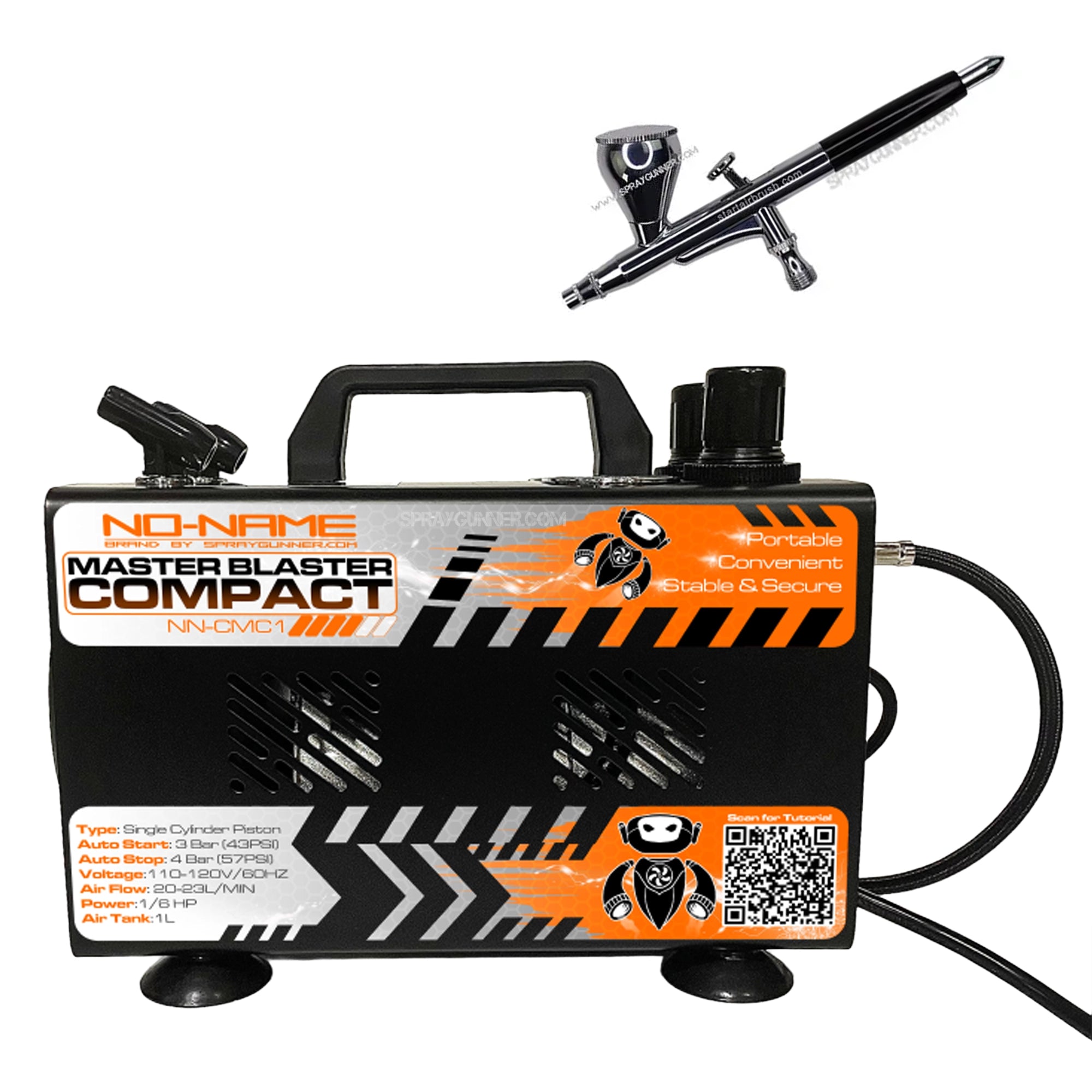 Compact Master Blaster Airbrush Compressor by NO-NAME Brand