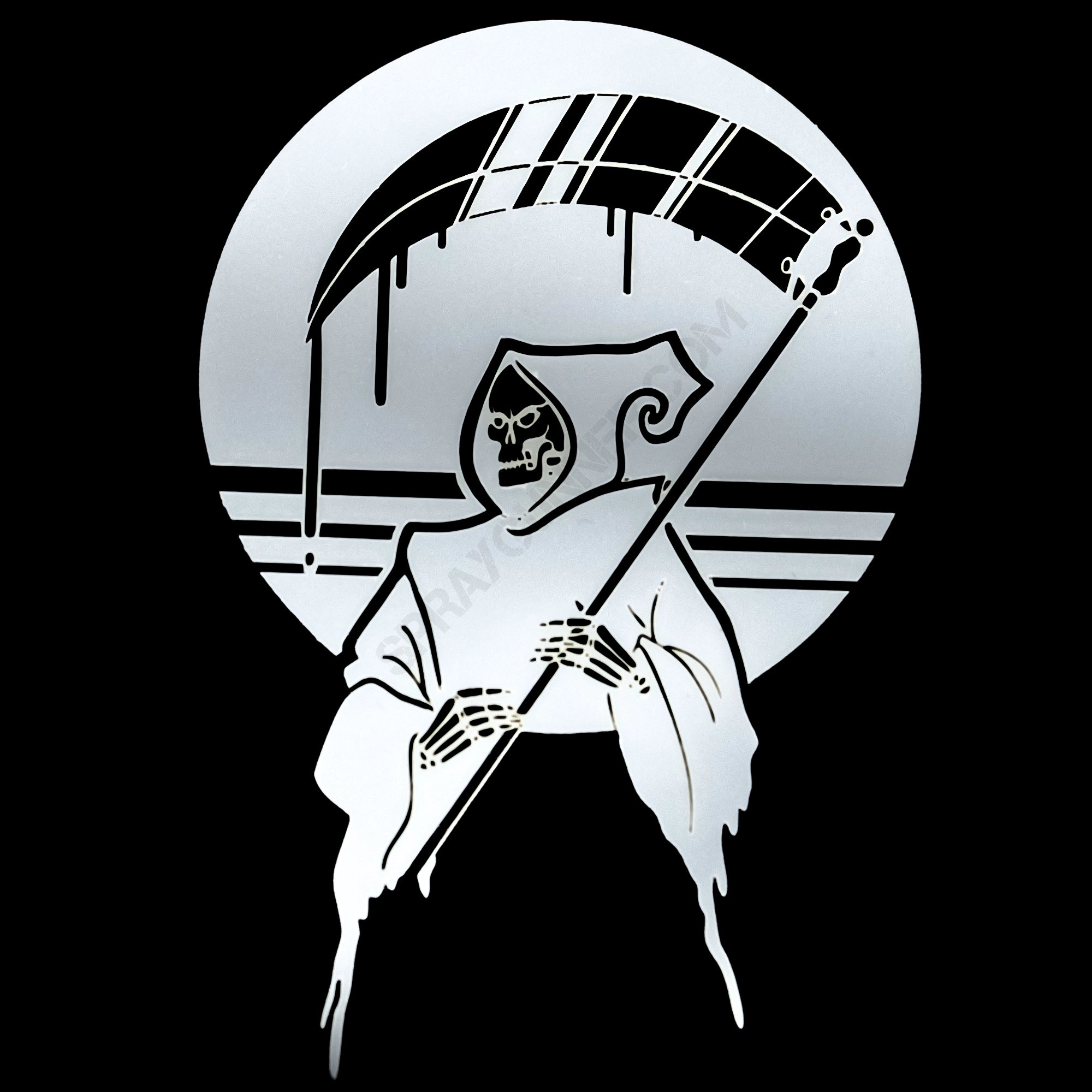 NO-NAME Brand Grim Reaper Stencil #1
