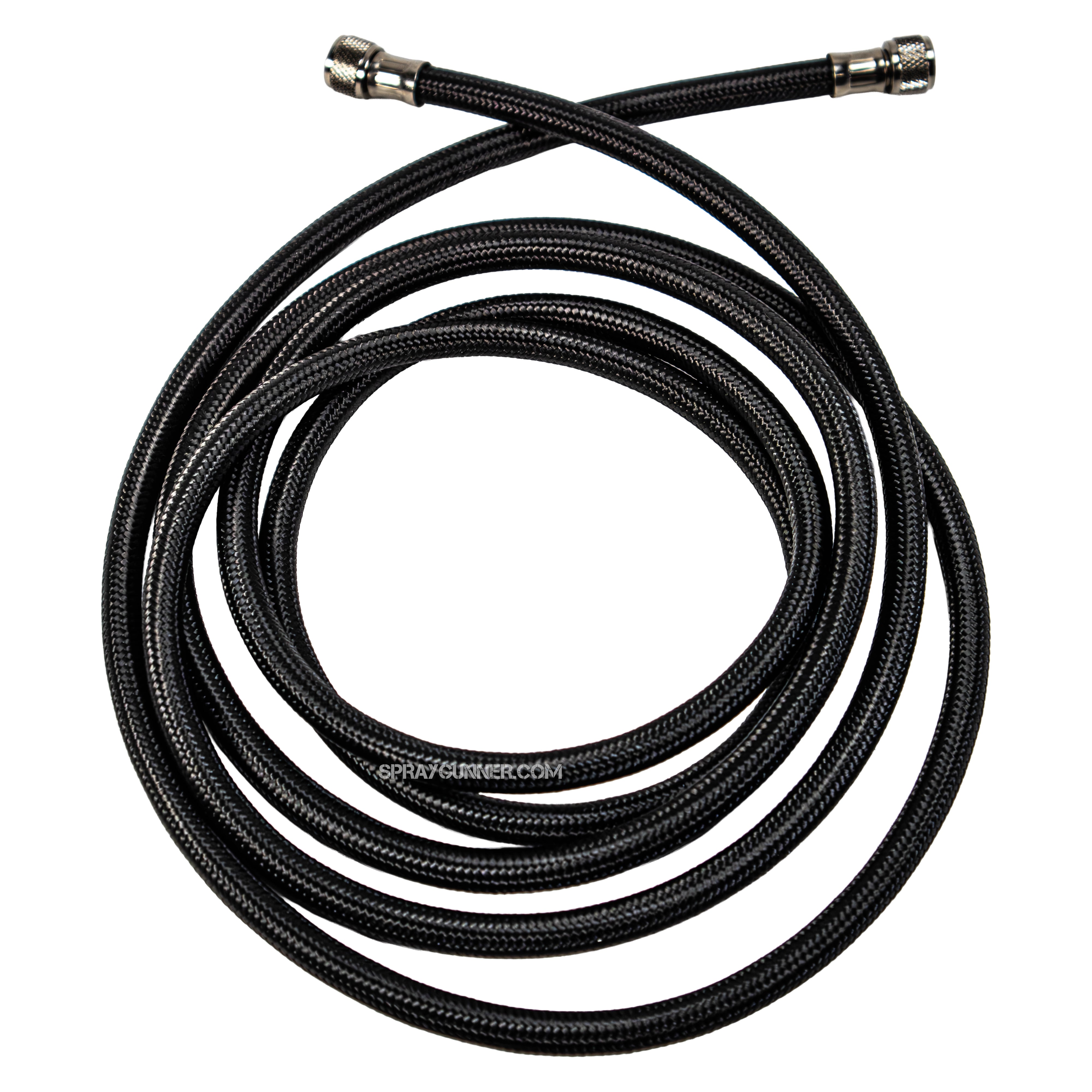 Pistol Trigger Gravity Feed Airbrush Set with Round and Fan Pattern Caps by NO-NAME Brand