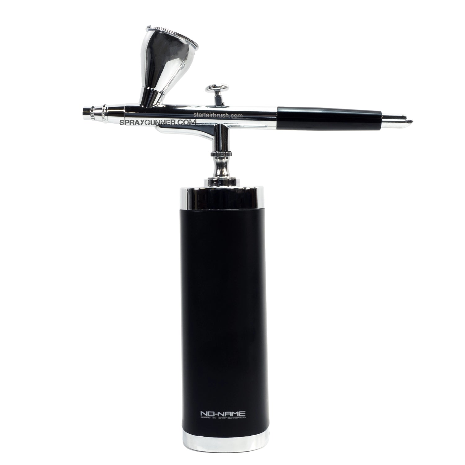 Black cordless airbrush compressor battery powered with NO-NAME Paint Set - Urbanlystore