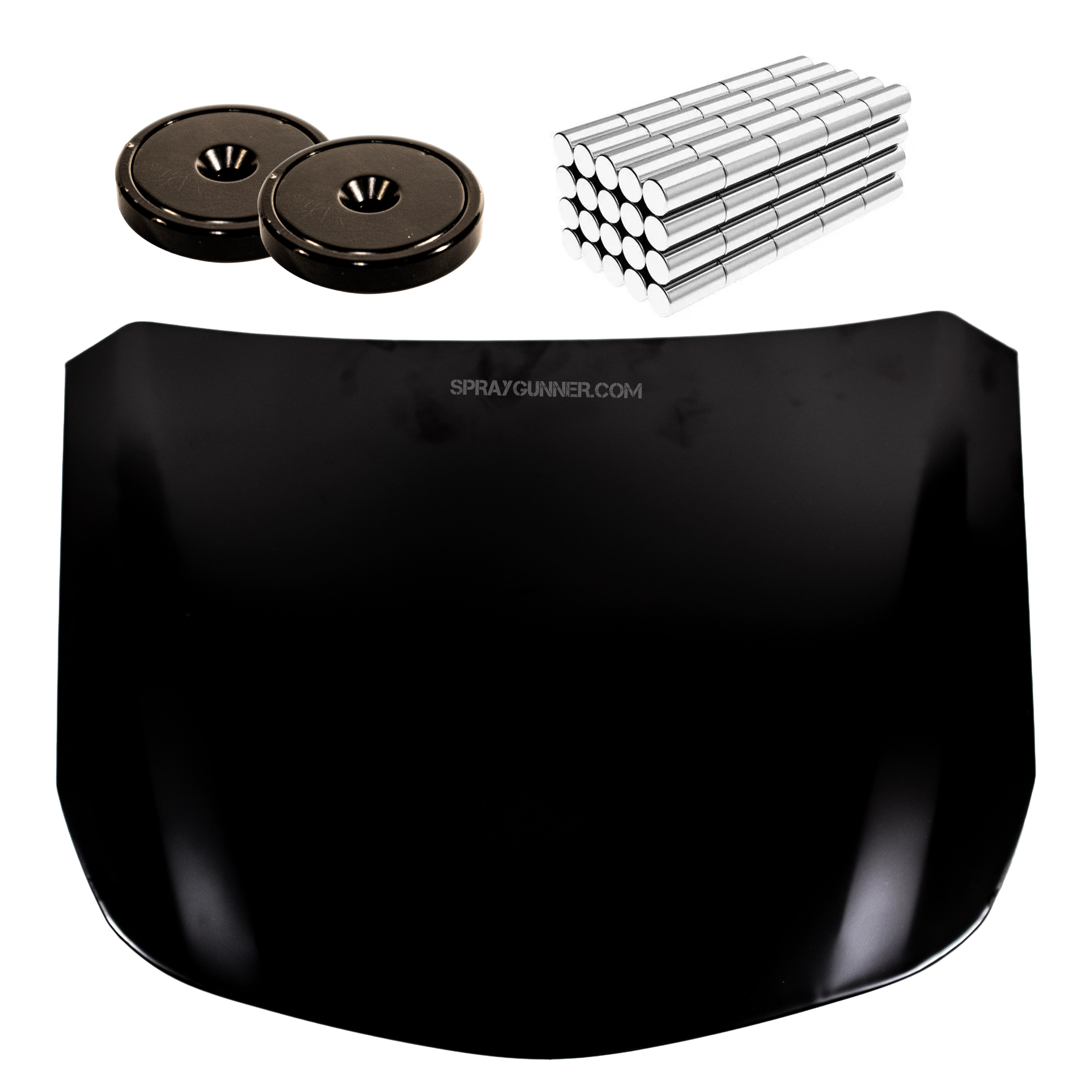 SpeedShapes: Primed Mini Hood Extra Large (with options)