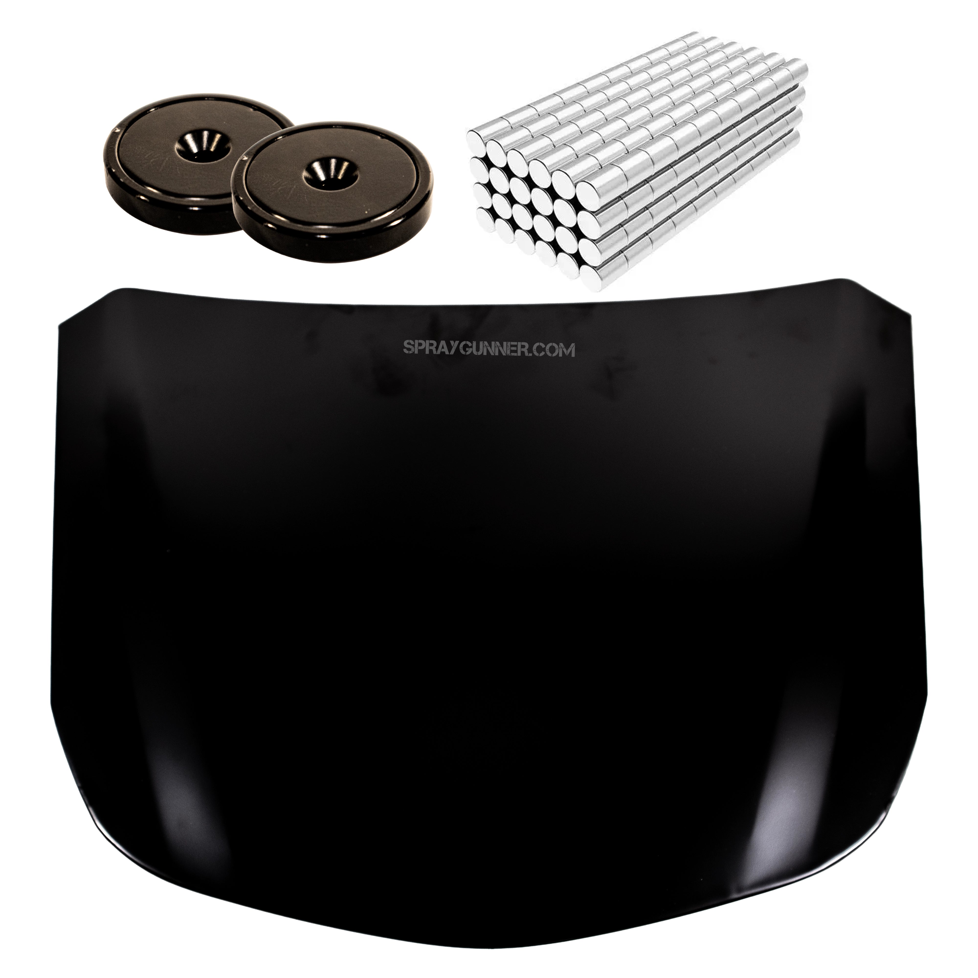 SpeedShapes: Primed Mini Hood Extra Large (with options)