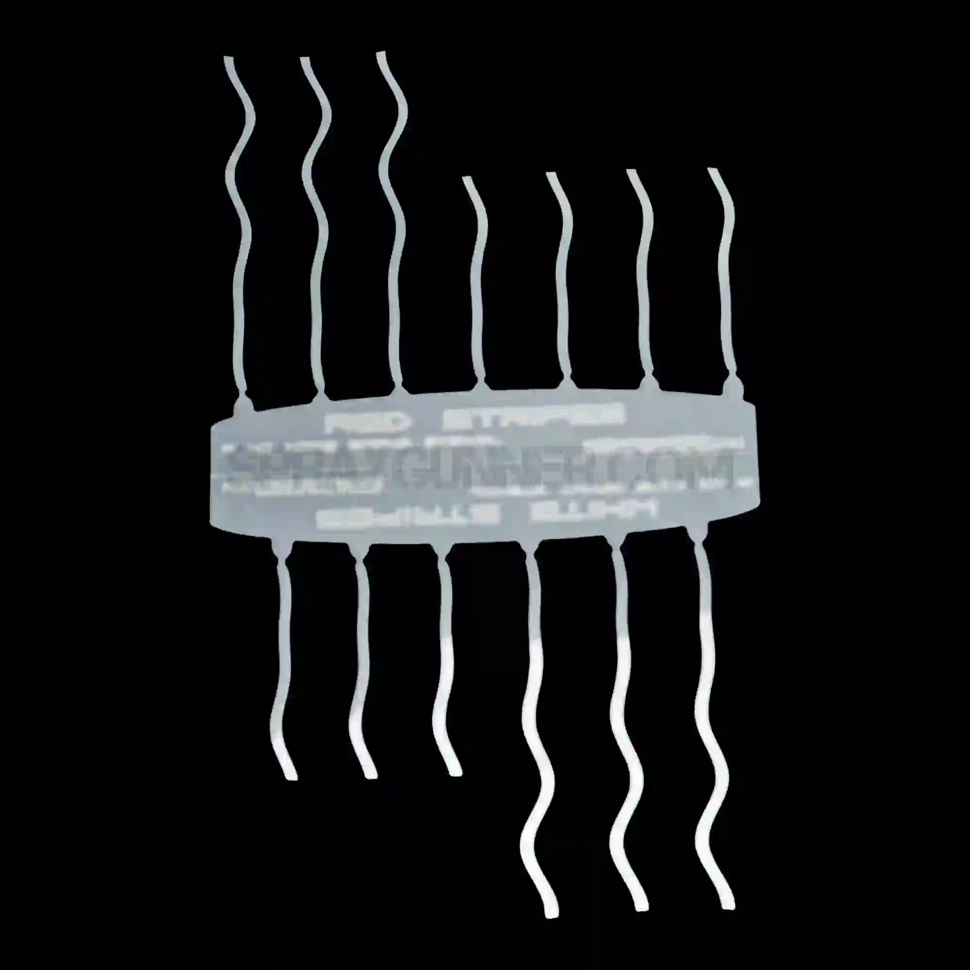 Single wavy stripe stencil labeled 'Red Stripes' for American flag. Ideal for adding motion to flag designs in cosplay or crafts.