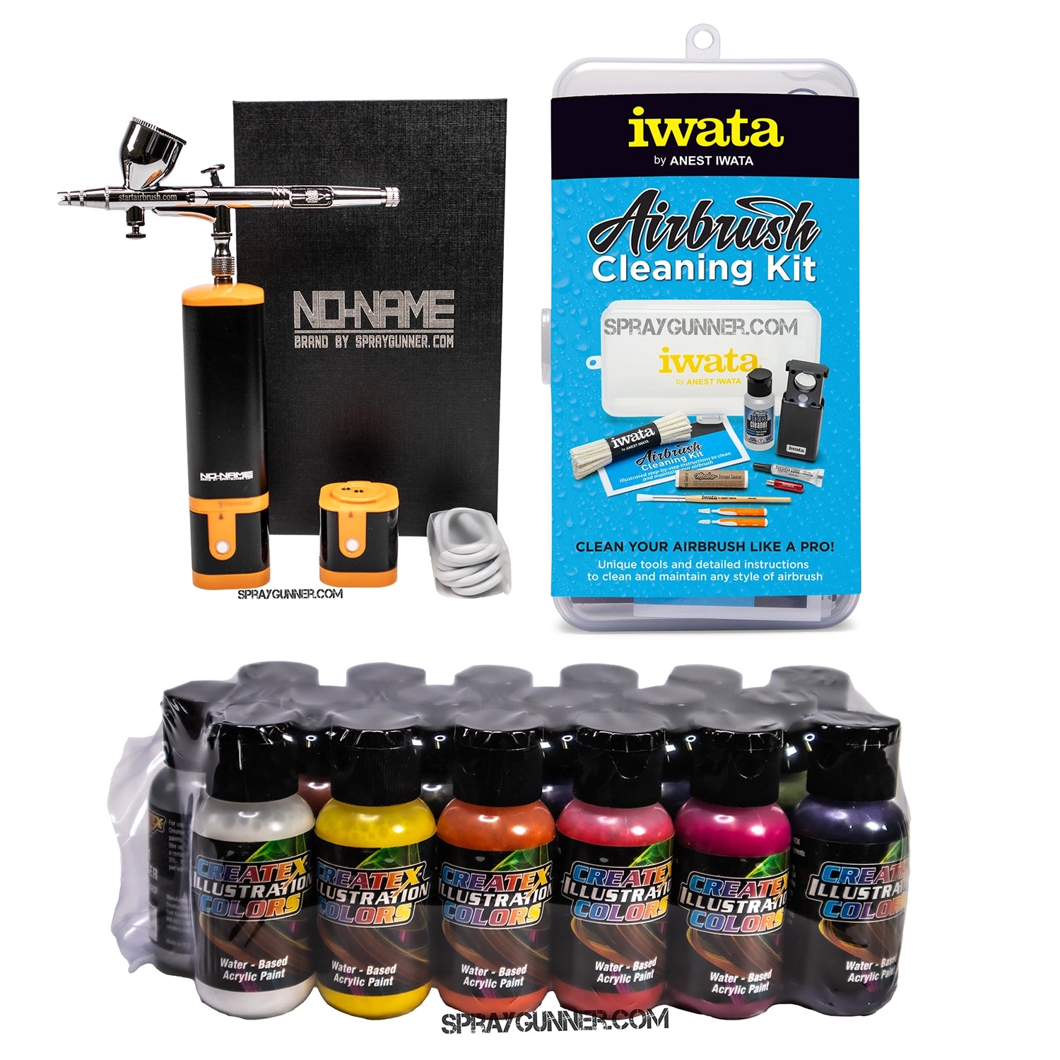 Cordless airbrush battery powered compressor with airbrush kit with Options - Urbanlystore