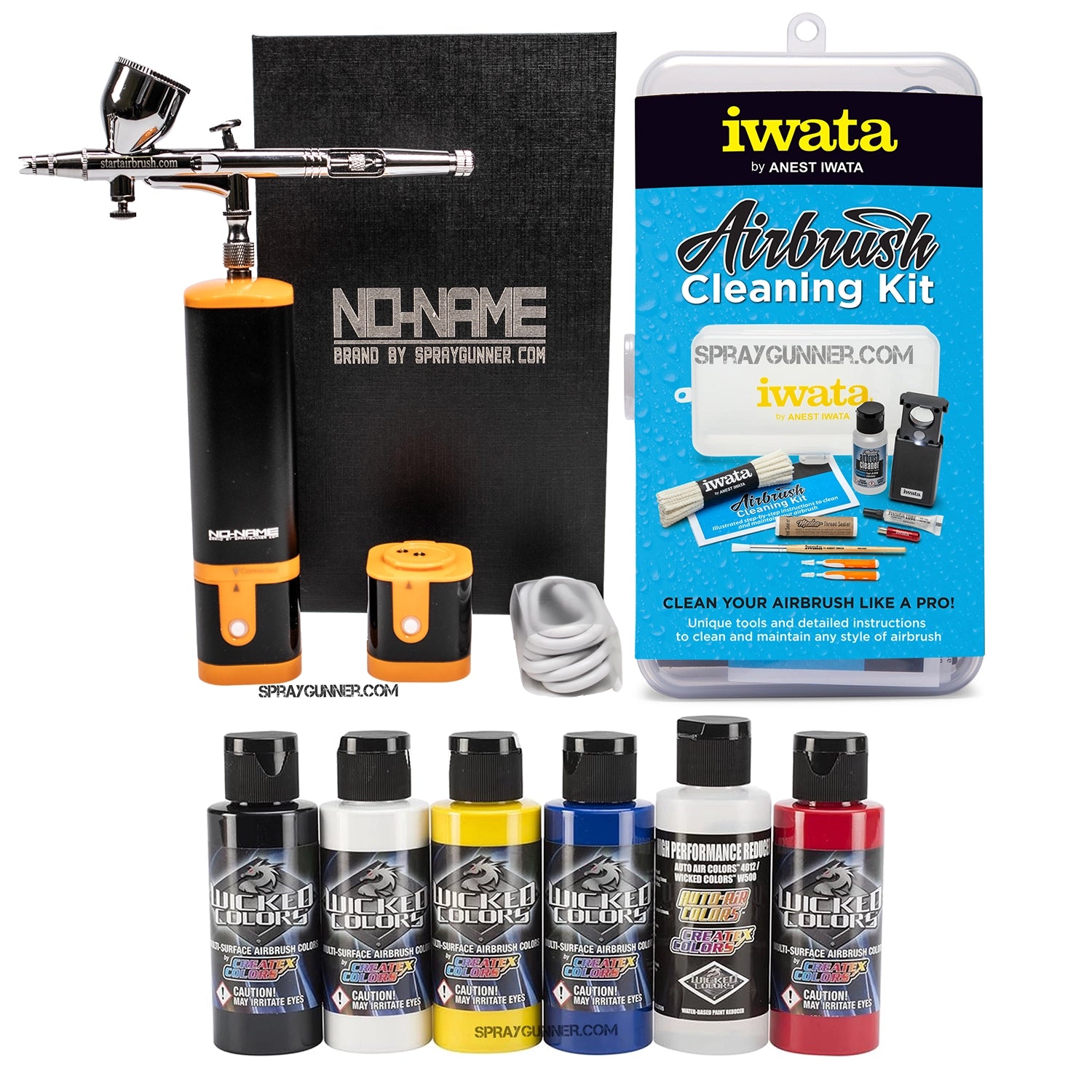Cordless airbrush battery powered compressor with airbrush kit with Options - Urbanlystore