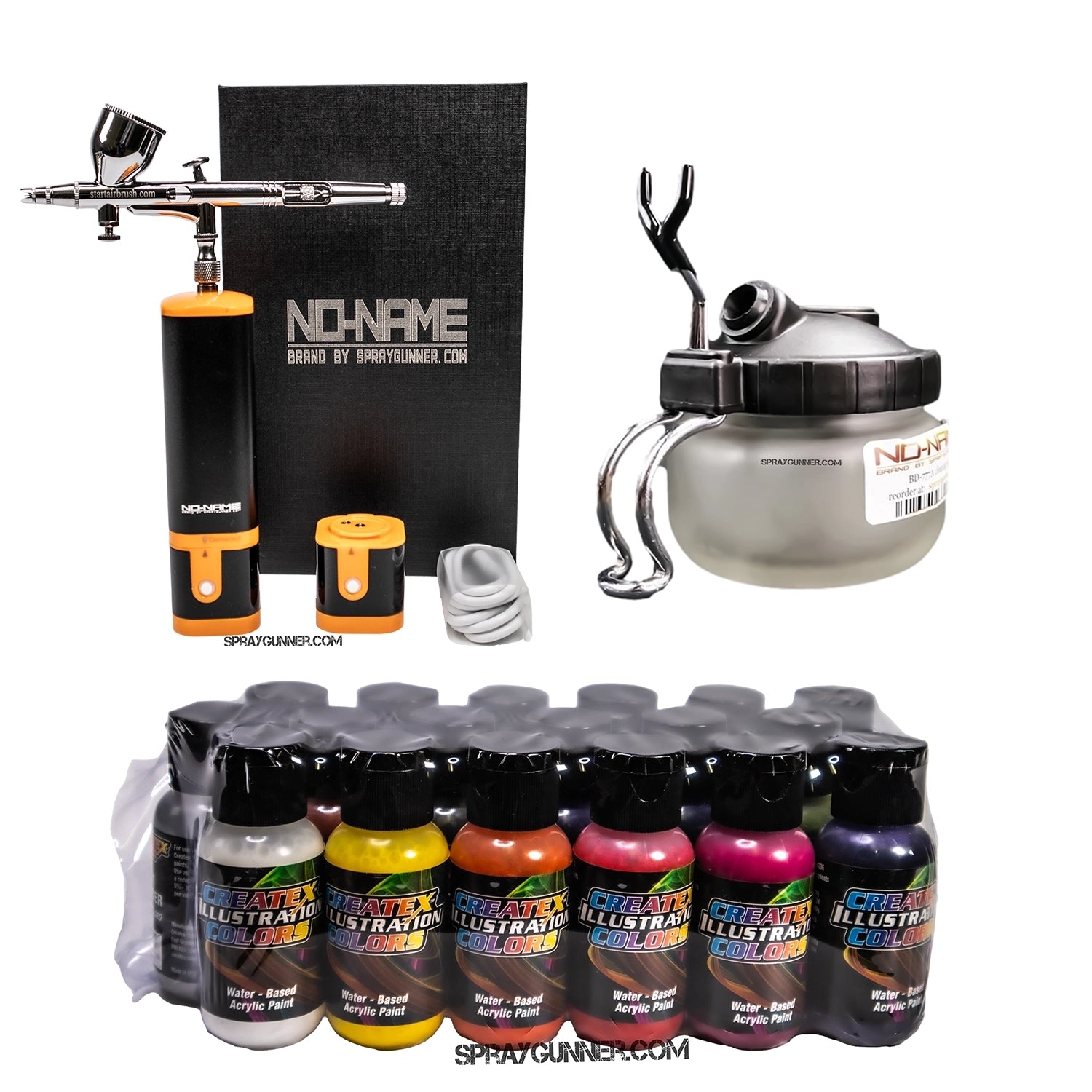 Cordless airbrush battery powered compressor with airbrush kit with Options - Urbanlystore