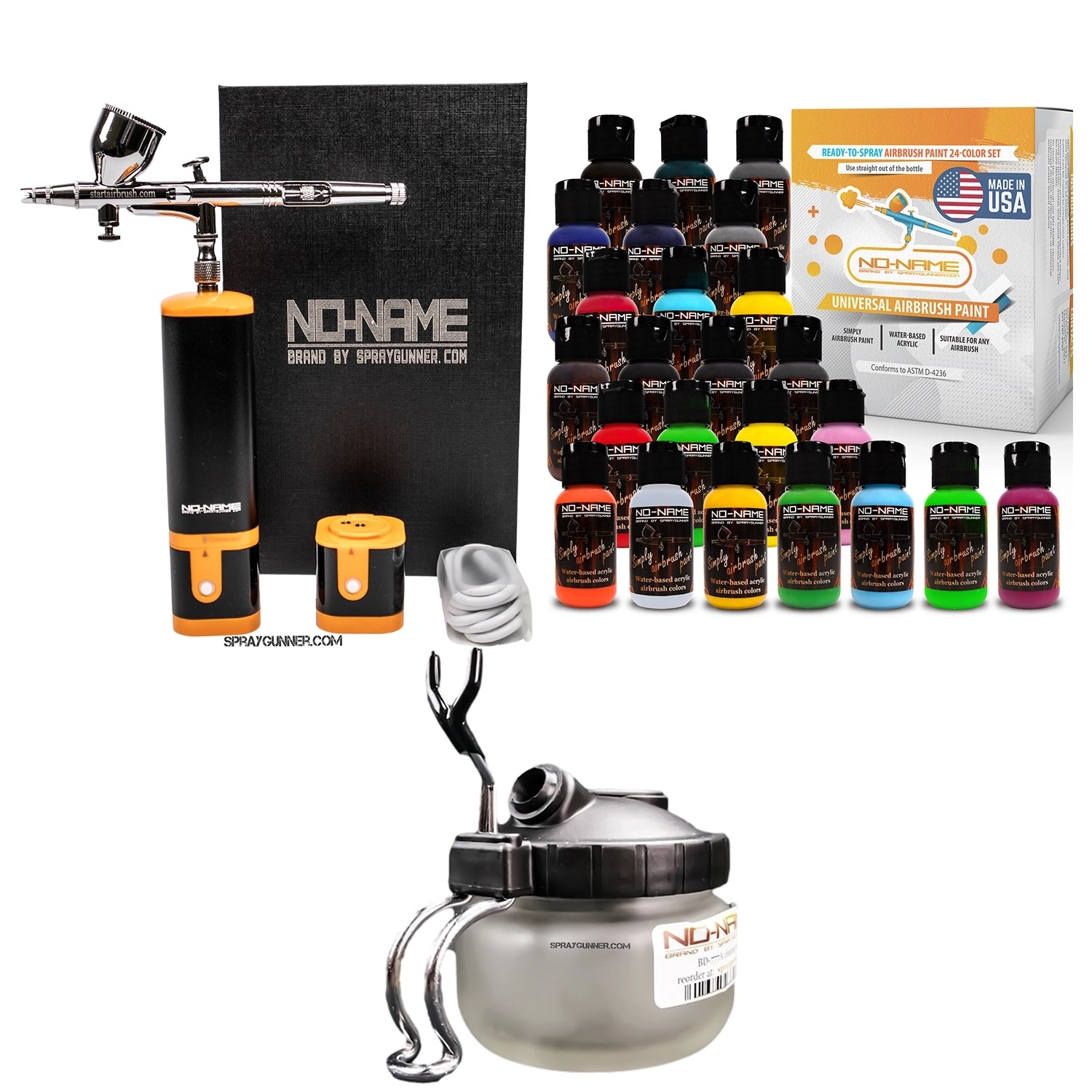 Cordless airbrush battery powered compressor with airbrush kit with Options - Urbanlystore