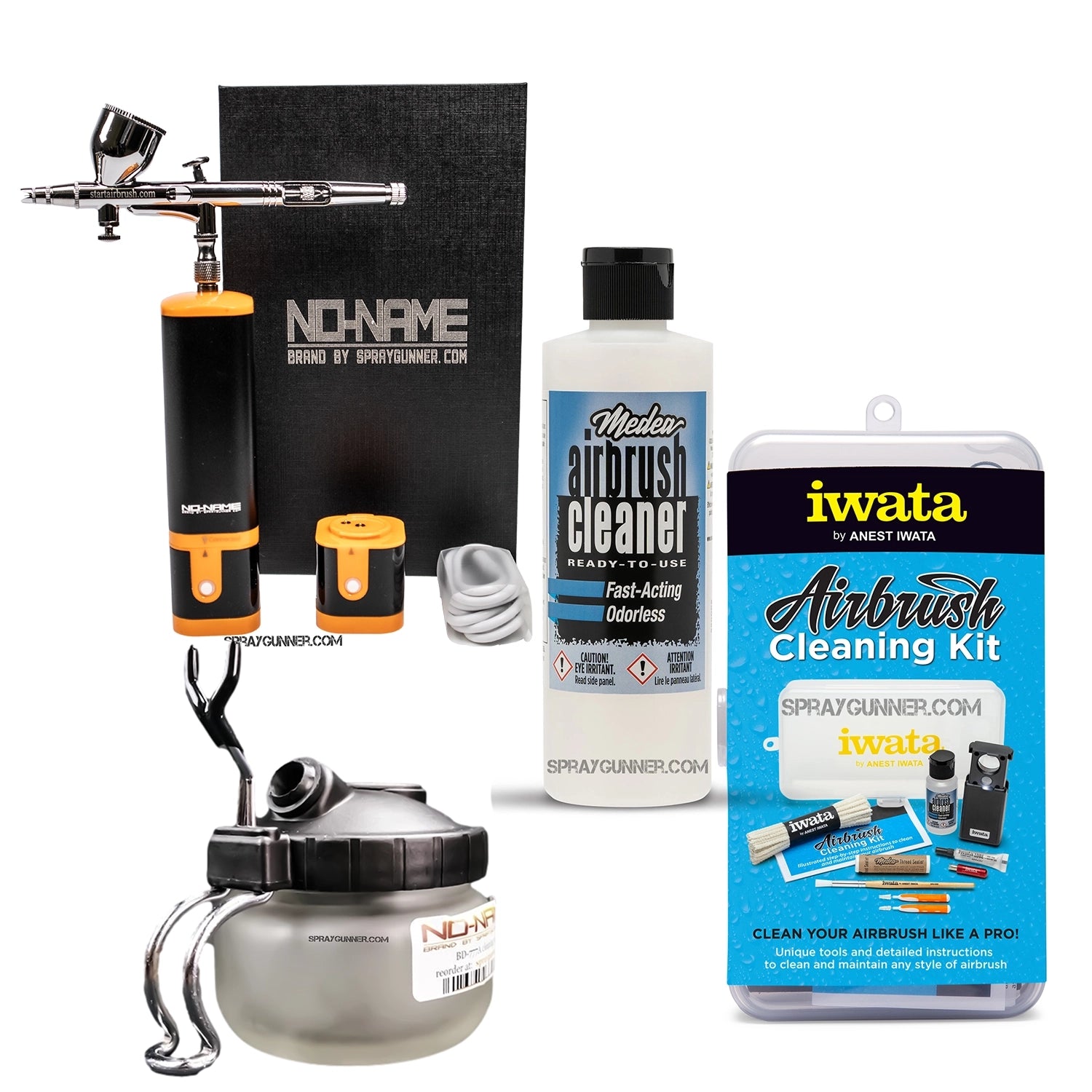 Cordless airbrush battery powered compressor with airbrush kit with Options - Urbanlystore