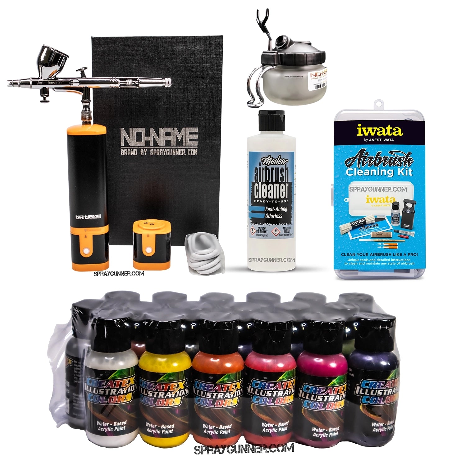 Cordless airbrush battery powered compressor with airbrush kit with Options - Urbanlystore