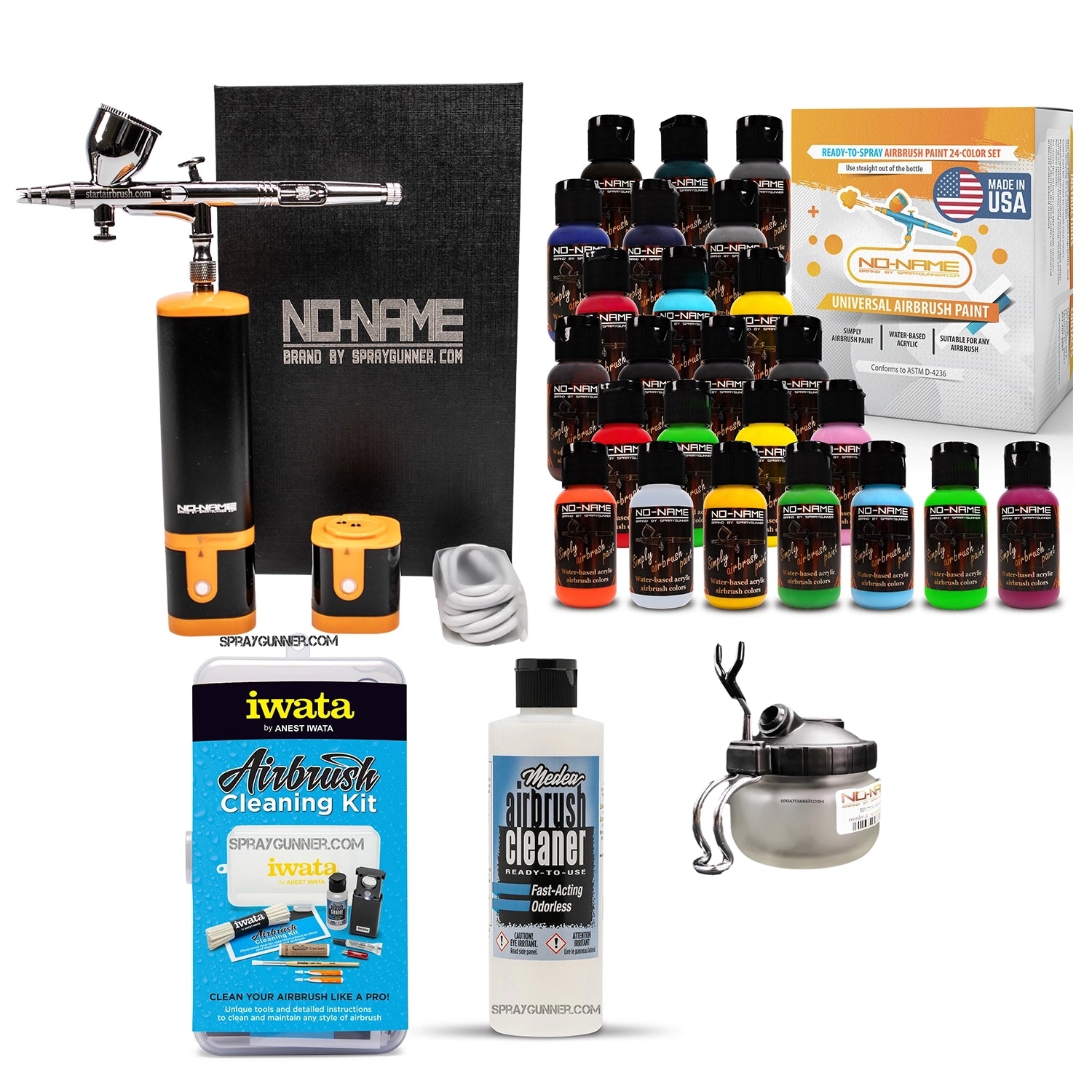 Cordless airbrush battery powered compressor with airbrush kit with Options - Urbanlystore