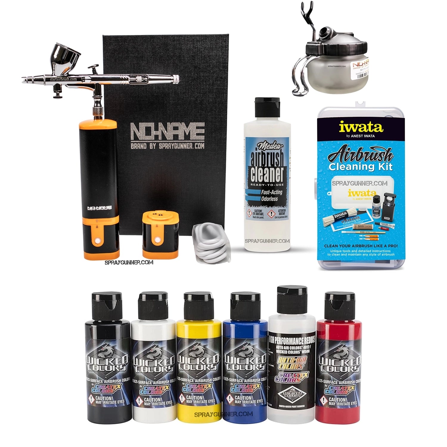 Cordless airbrush battery powered compressor with airbrush kit with Options - Urbanlystore