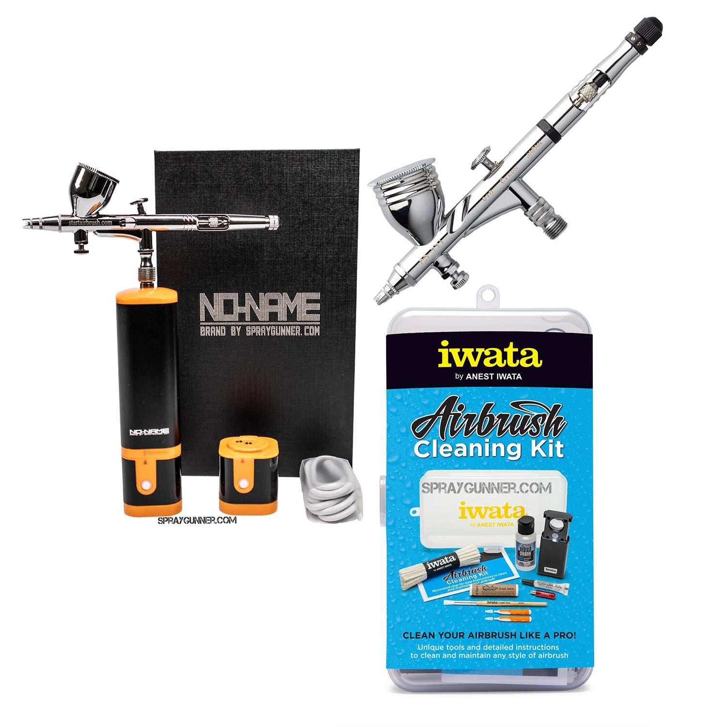 Cordless airbrush battery powered compressor with airbrush kit with Options - Urbanlystore